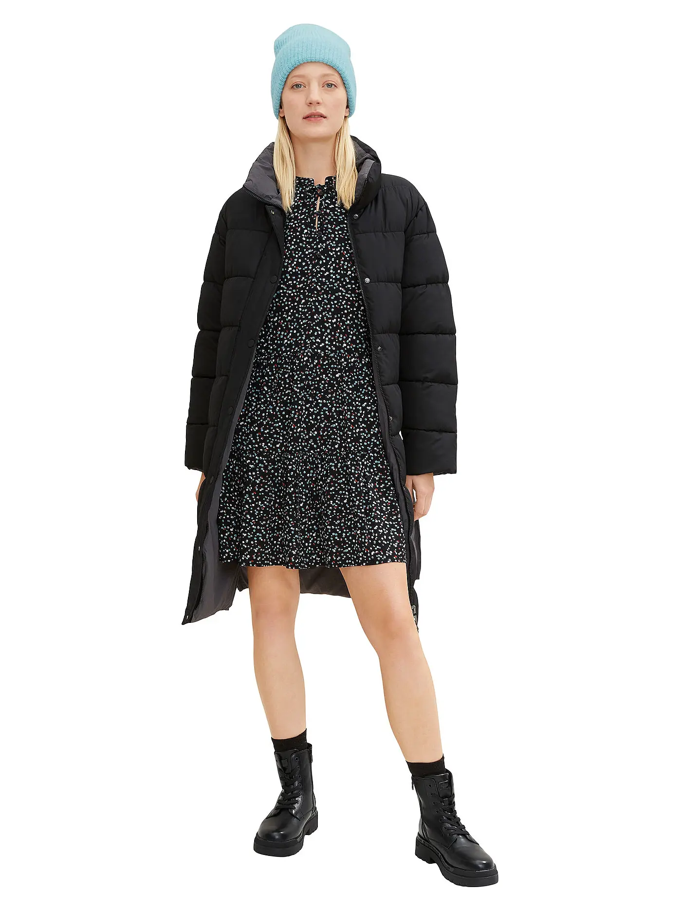 TOM TAILOR | Minikleid | schwarz
