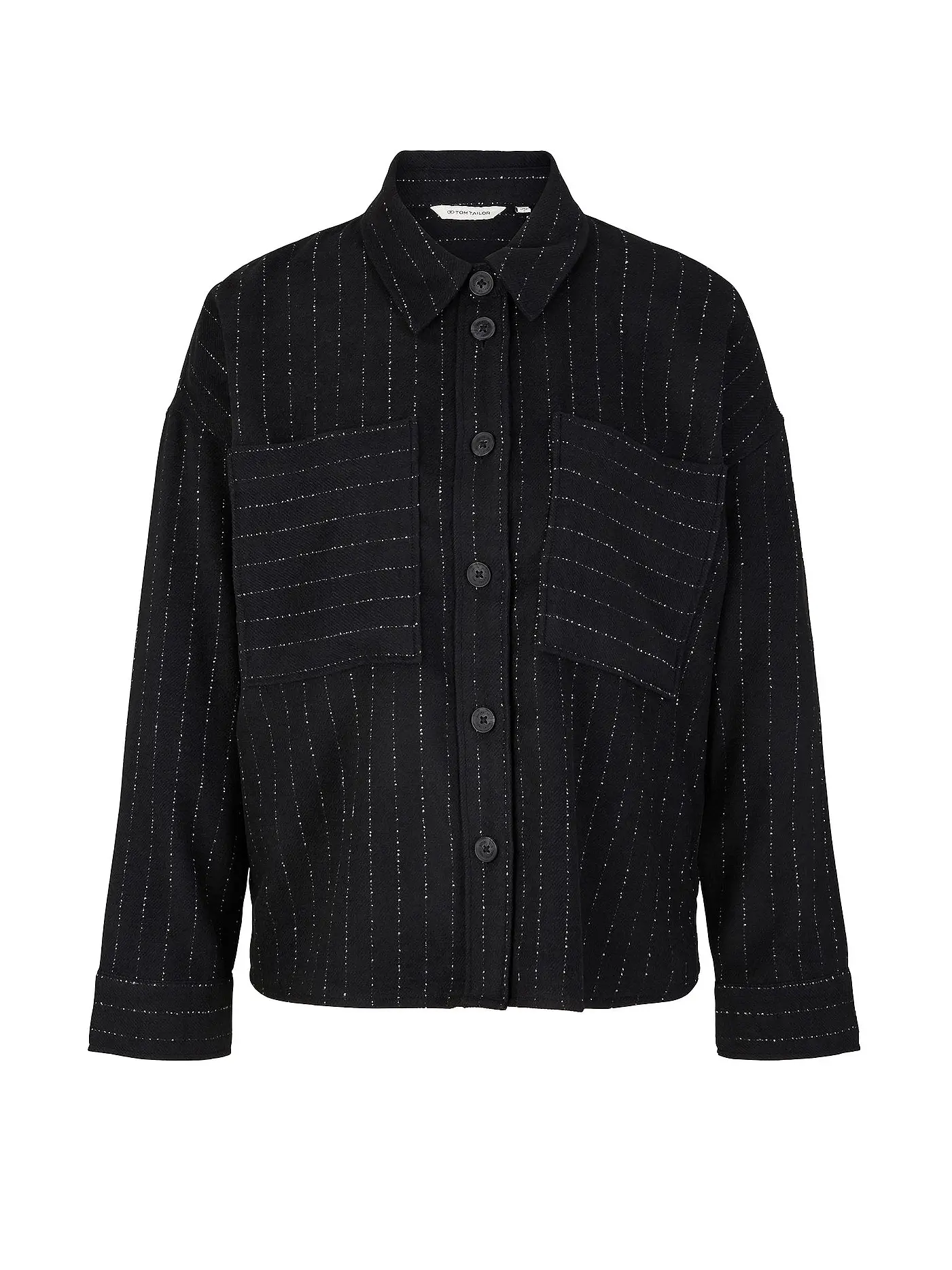 TOM TAILOR | Overshirt | schwarz