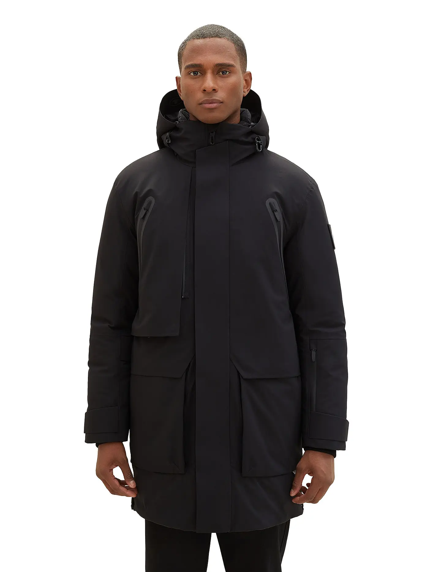 TOM TAILOR | Parka | schwarz