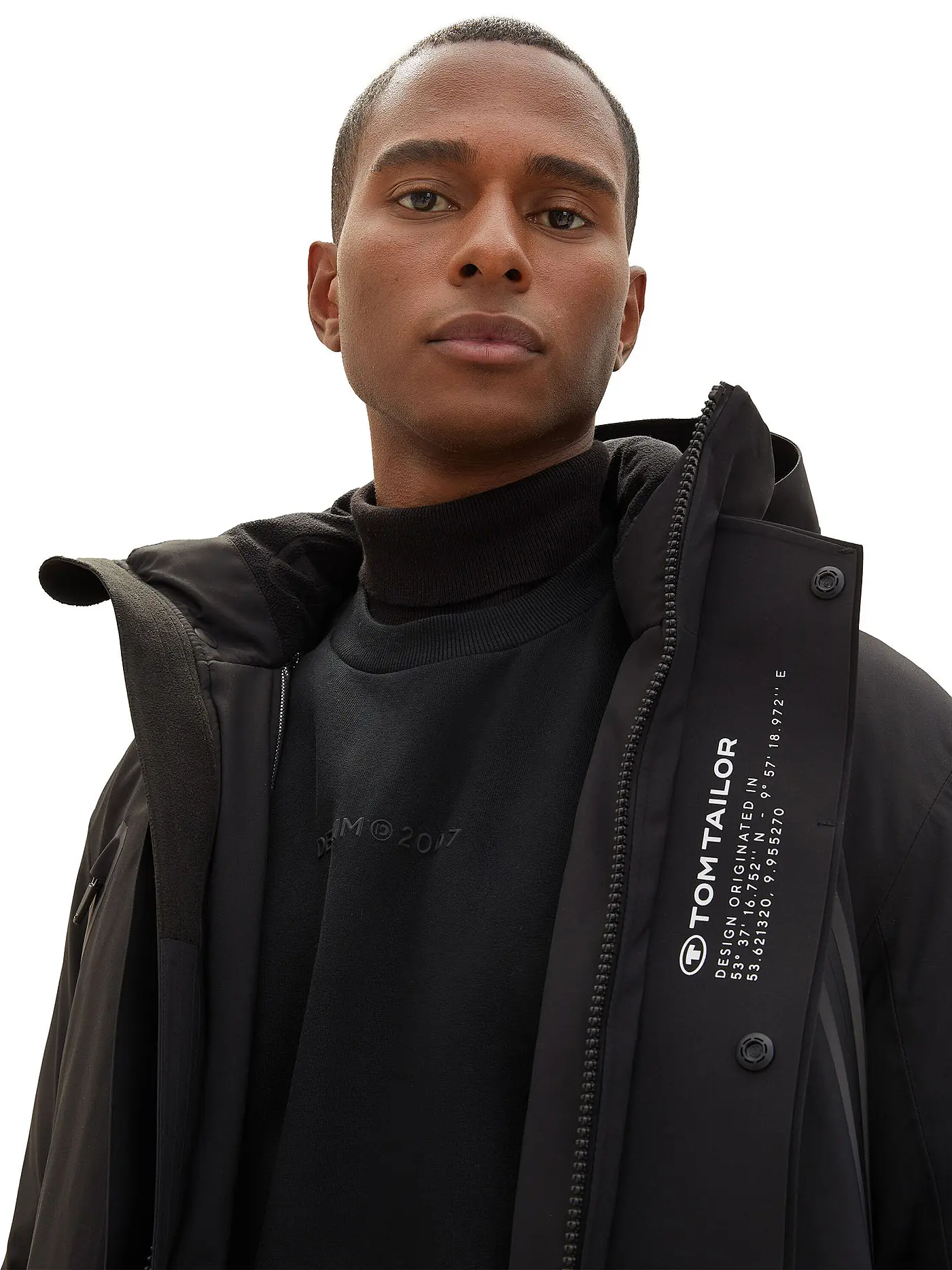 TOM TAILOR | Parka | schwarz