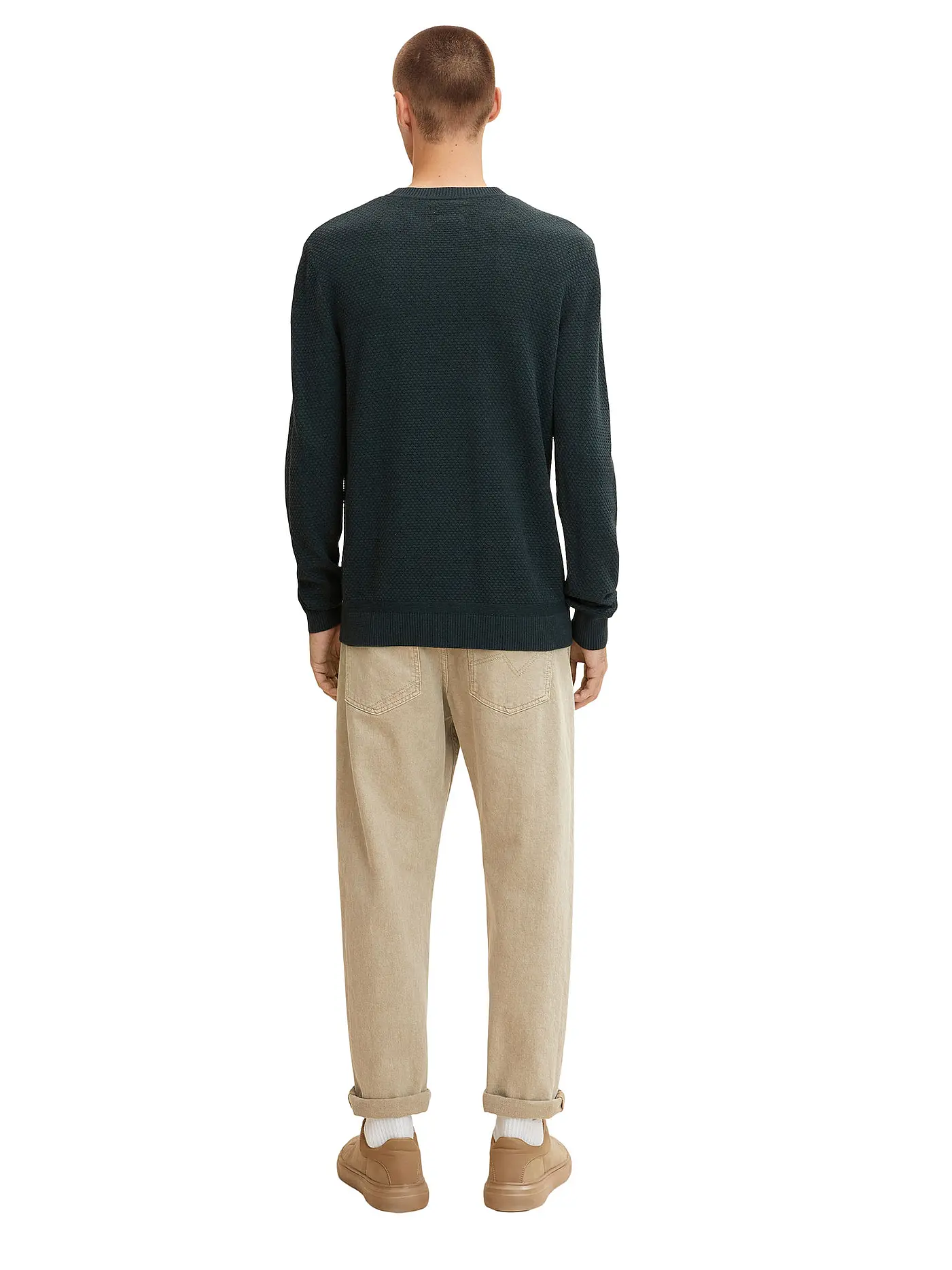 TOM TAILOR | Pullover | dunkelgrün