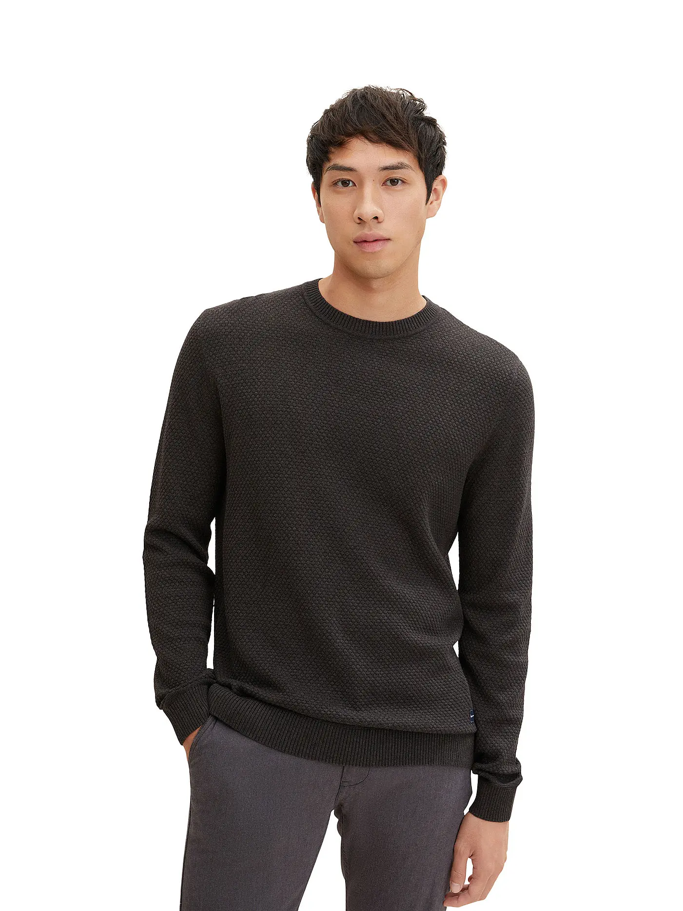 TOM TAILOR | Pullover | schwarz