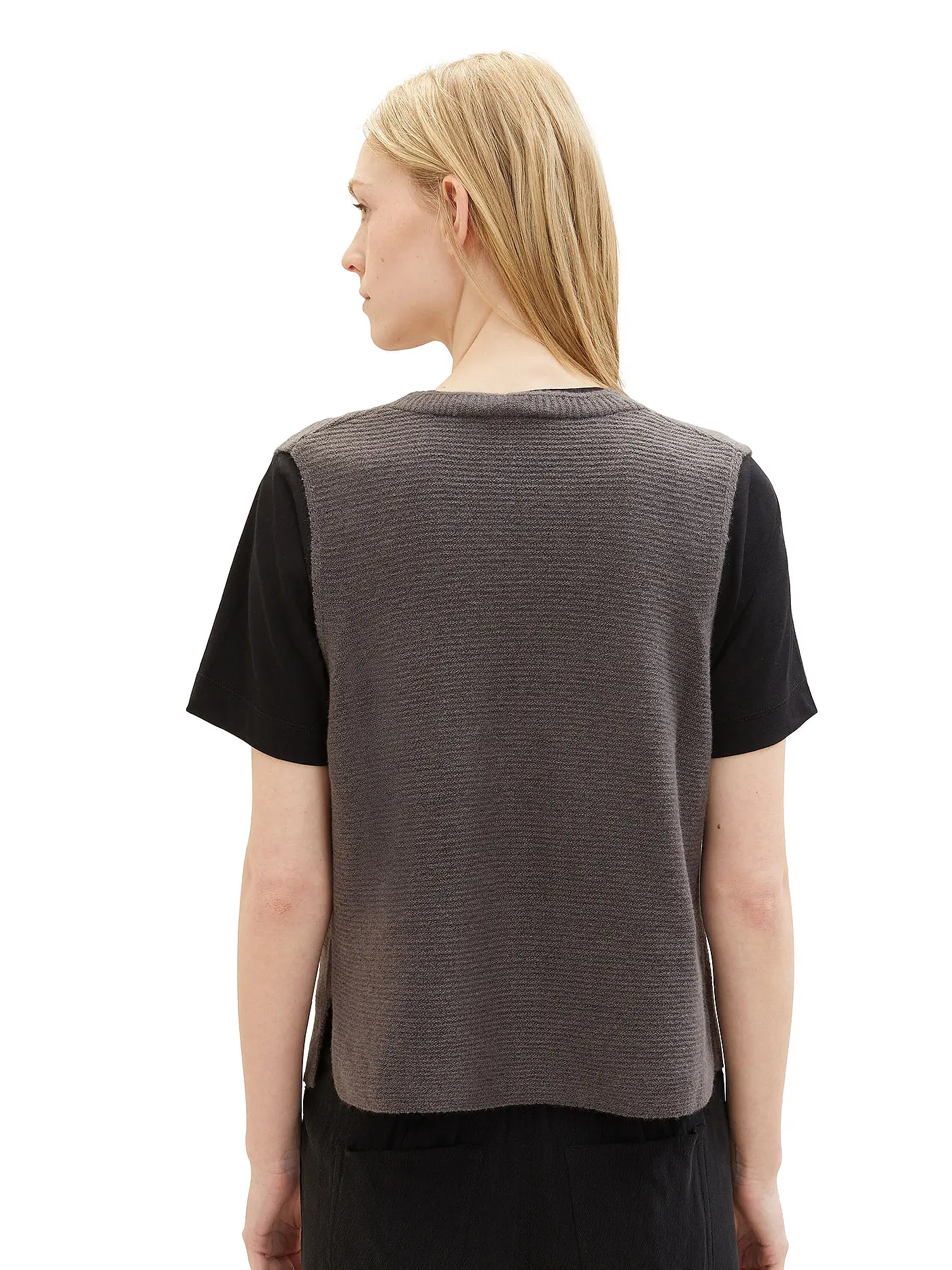 TOM TAILOR | Pullunder | grau
