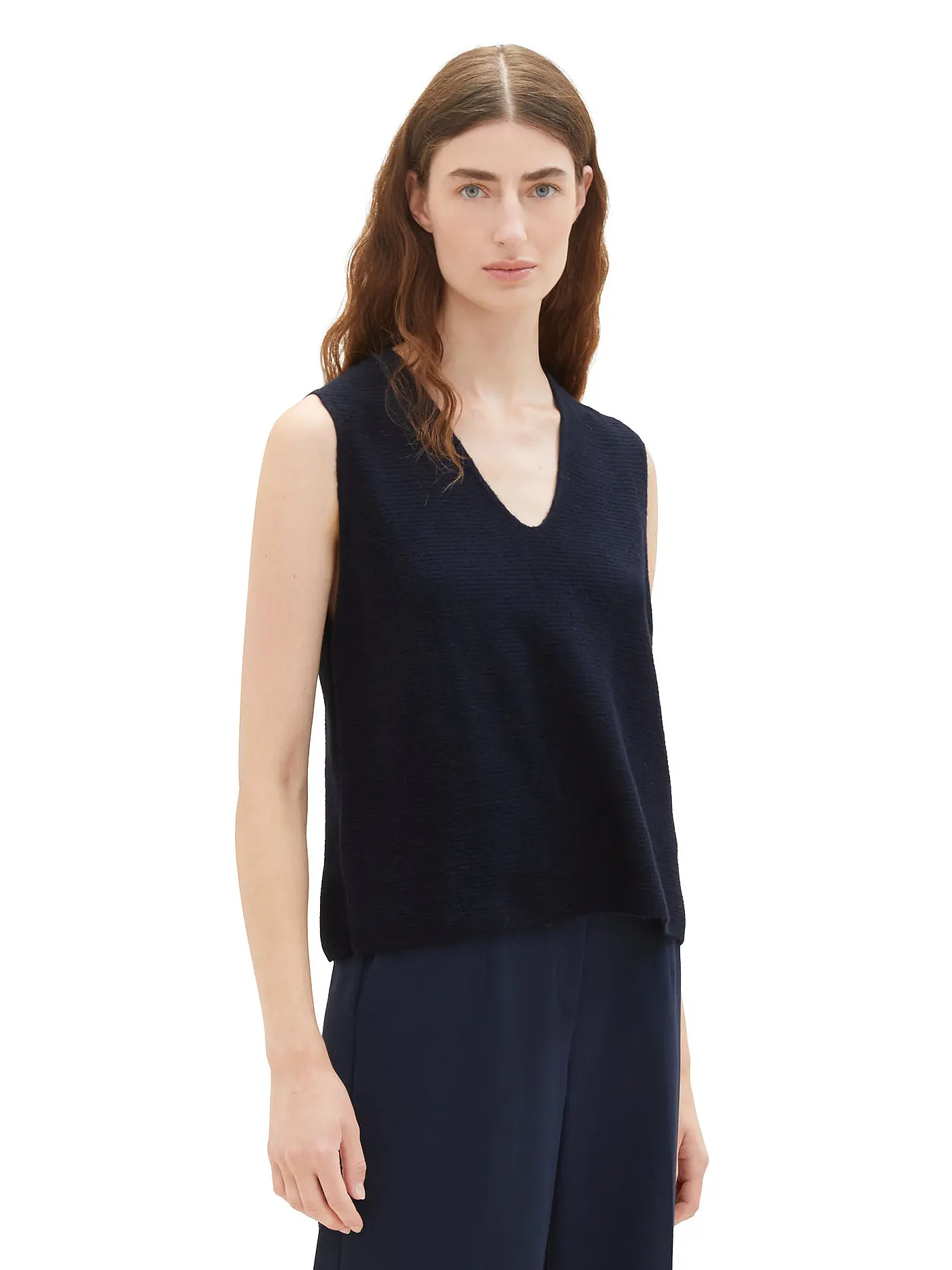 TOM TAILOR | Pullunder | blau