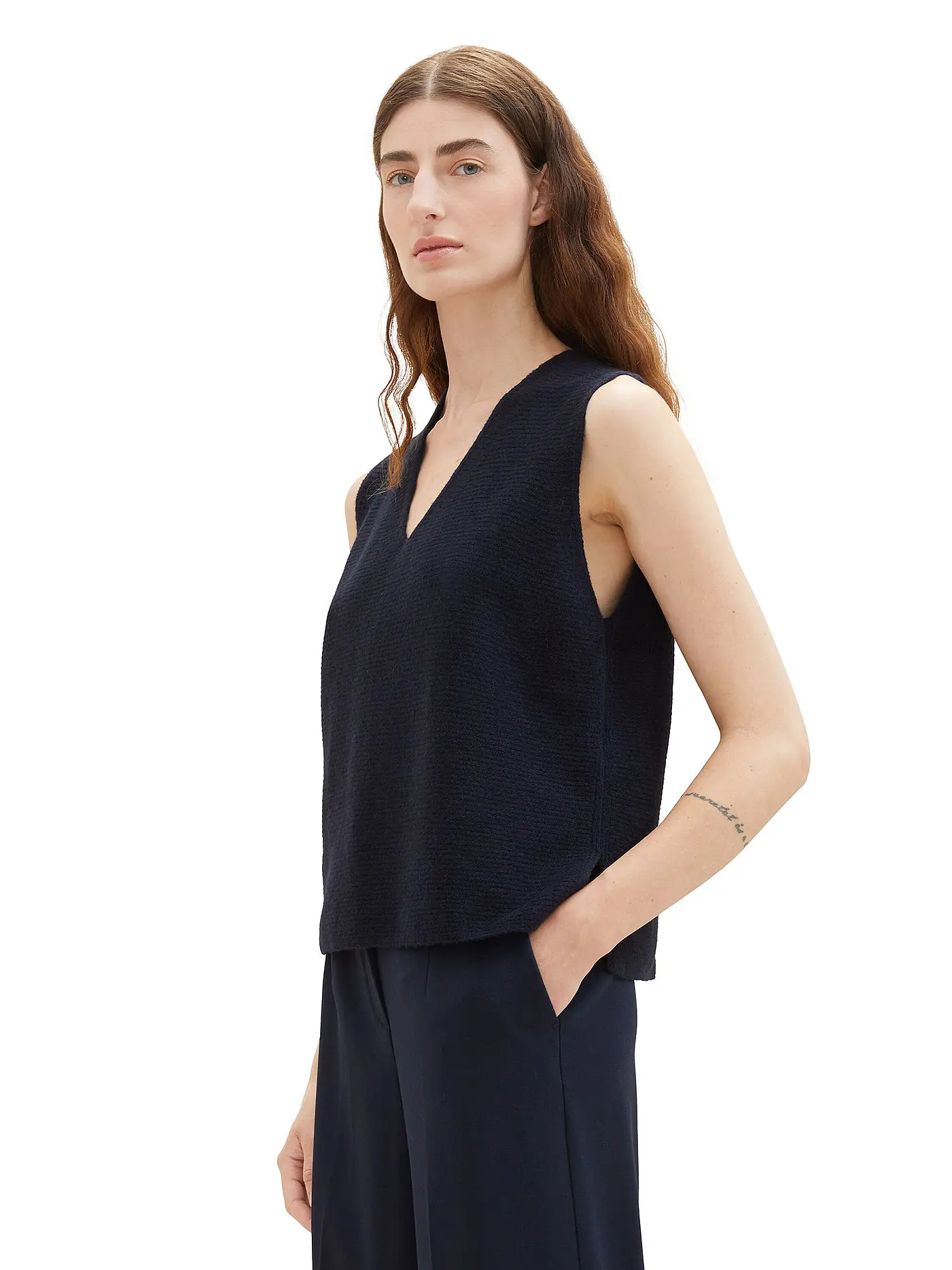 TOM TAILOR | Pullunder | blau