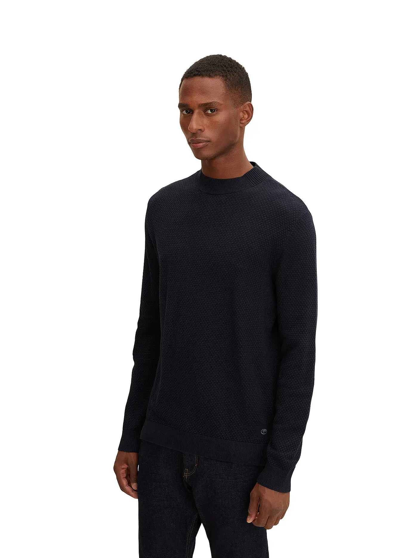 TOM TAILOR | Stehkragenpullover | blau