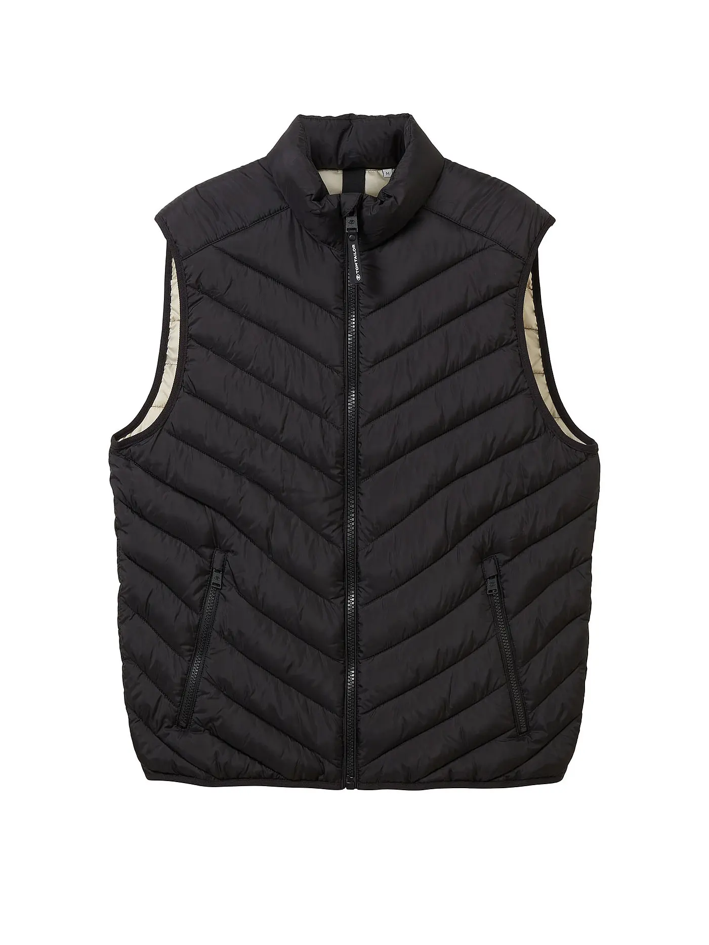 TOM TAILOR | Steppgilet | schwarz