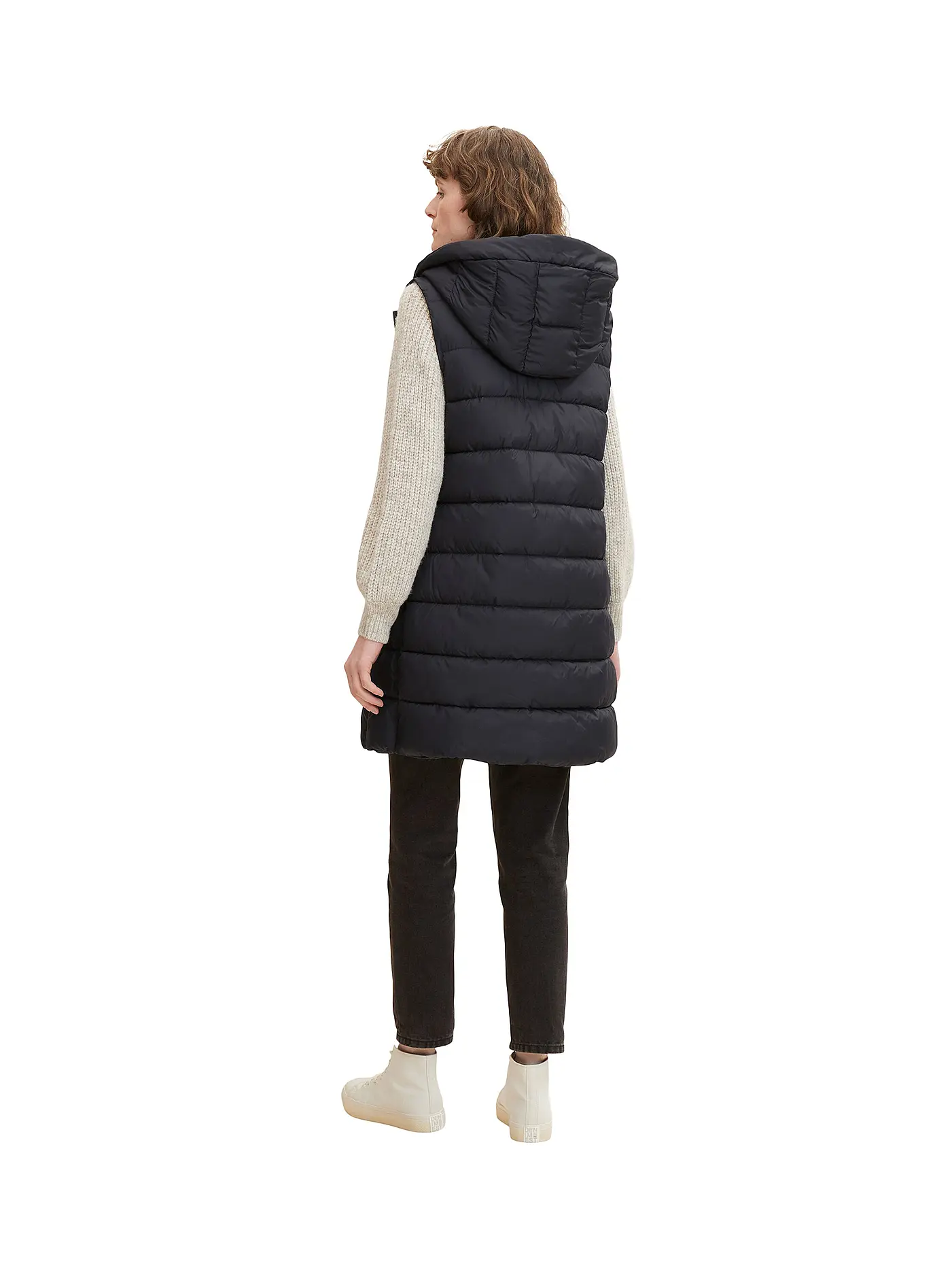 TOM TAILOR | Steppgilet | schwarz