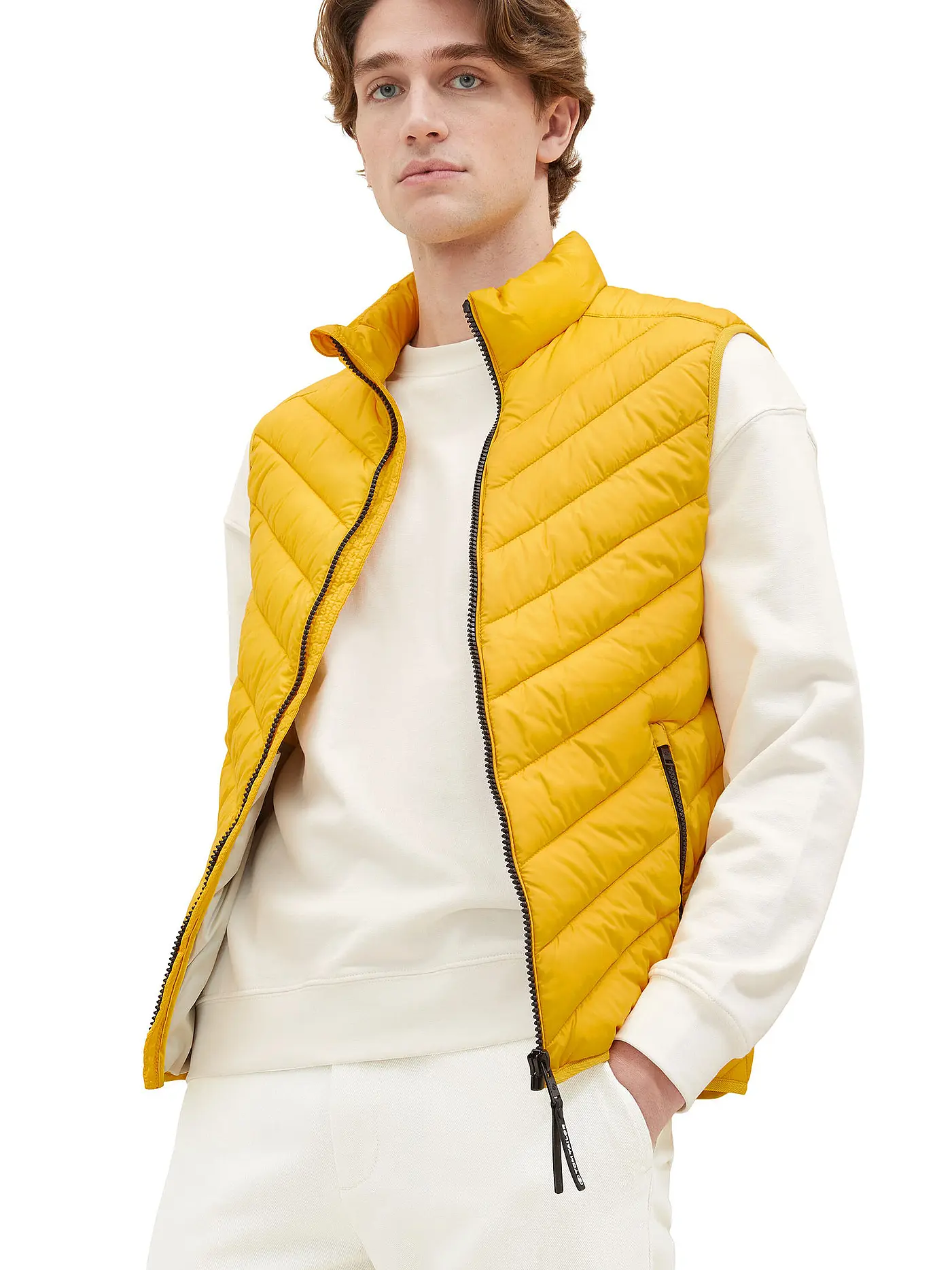 TOM TAILOR | Steppgilet | gelb