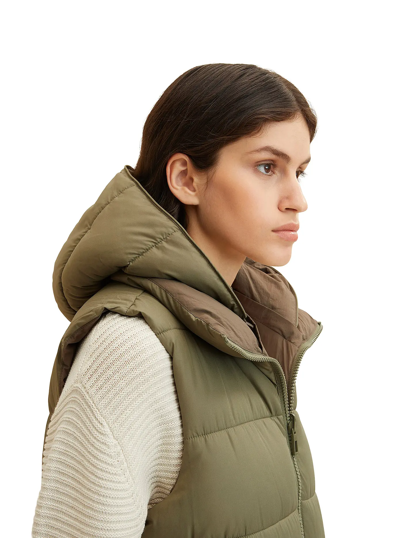 TOM TAILOR | Steppgilet | grün