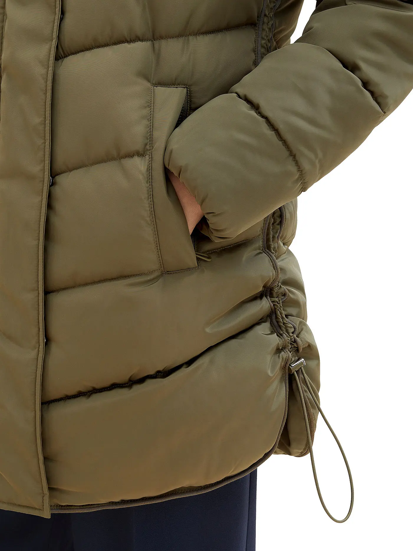 TOM TAILOR | Steppmantel | olive
