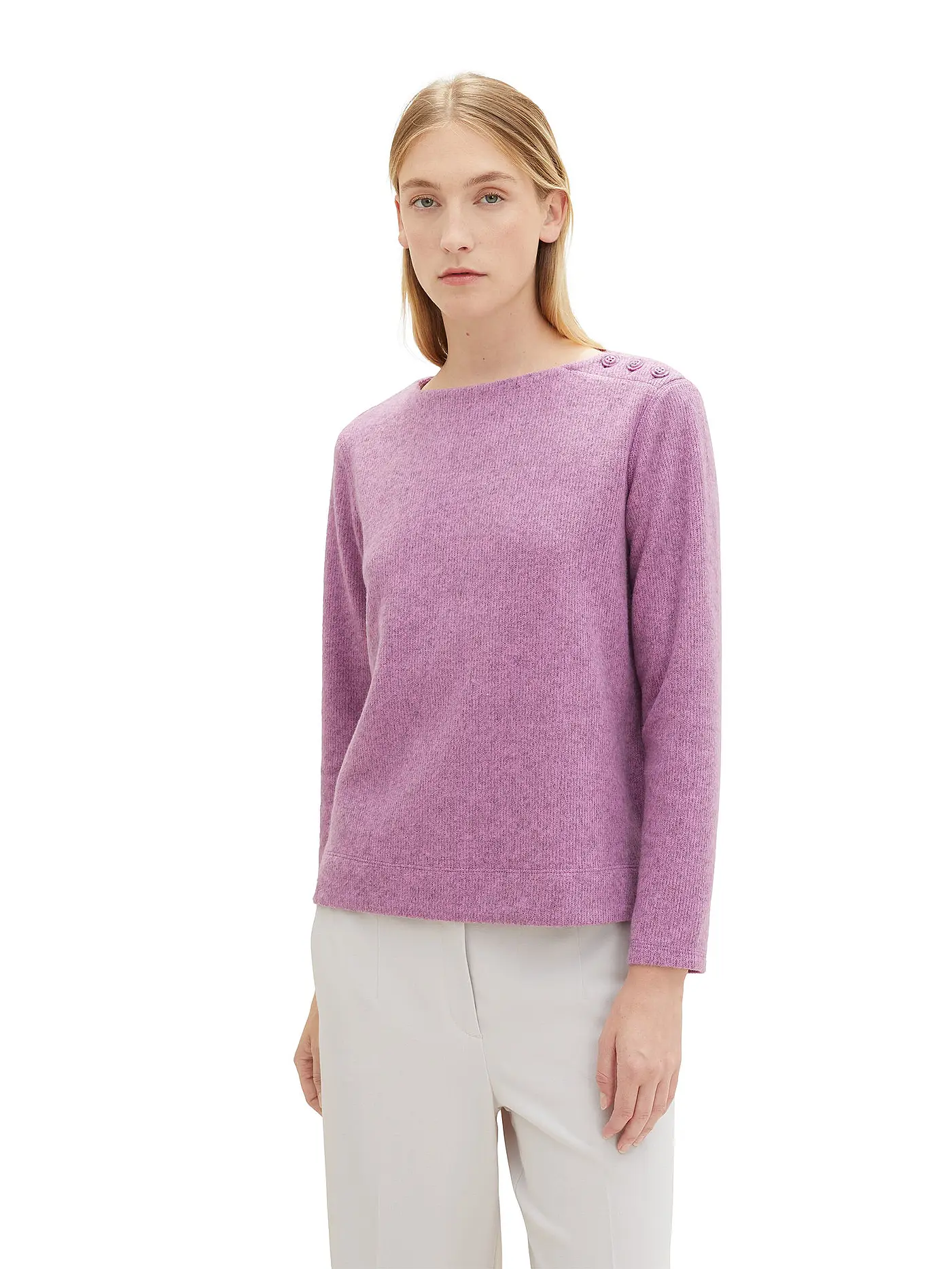 TOM TAILOR | Sweater | lila