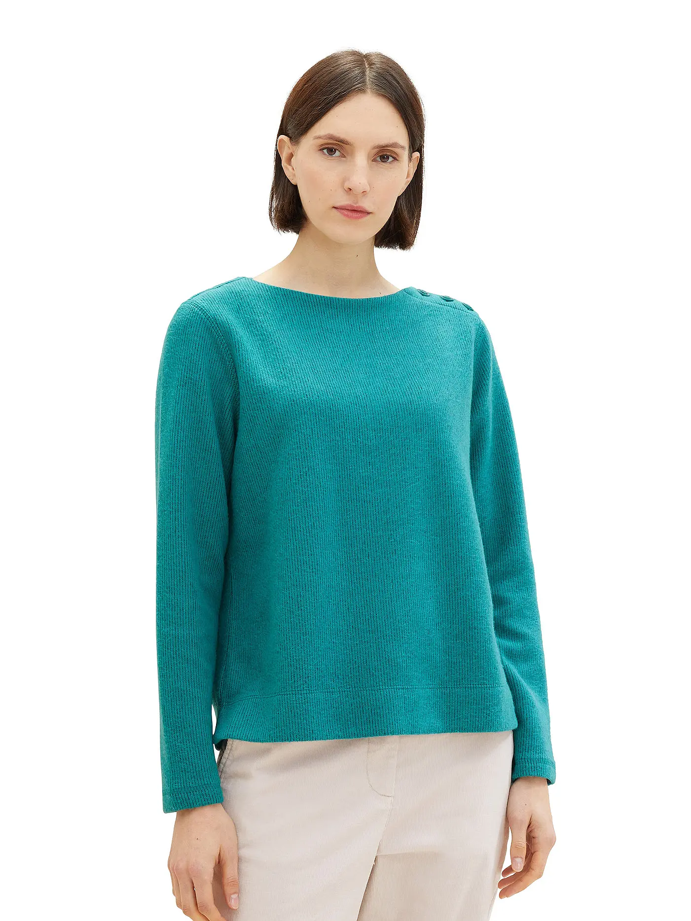 TOM TAILOR | Sweater | petrol