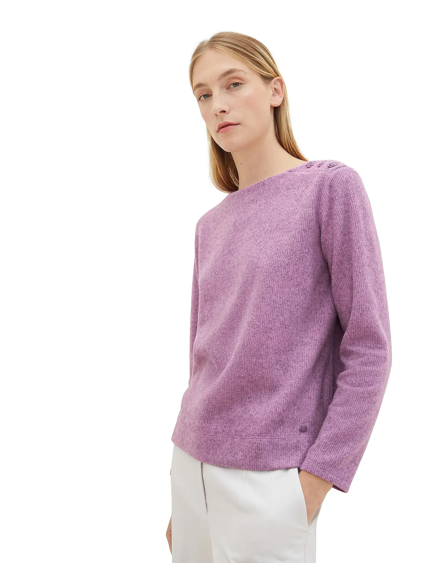 TOM TAILOR | Sweater | lila