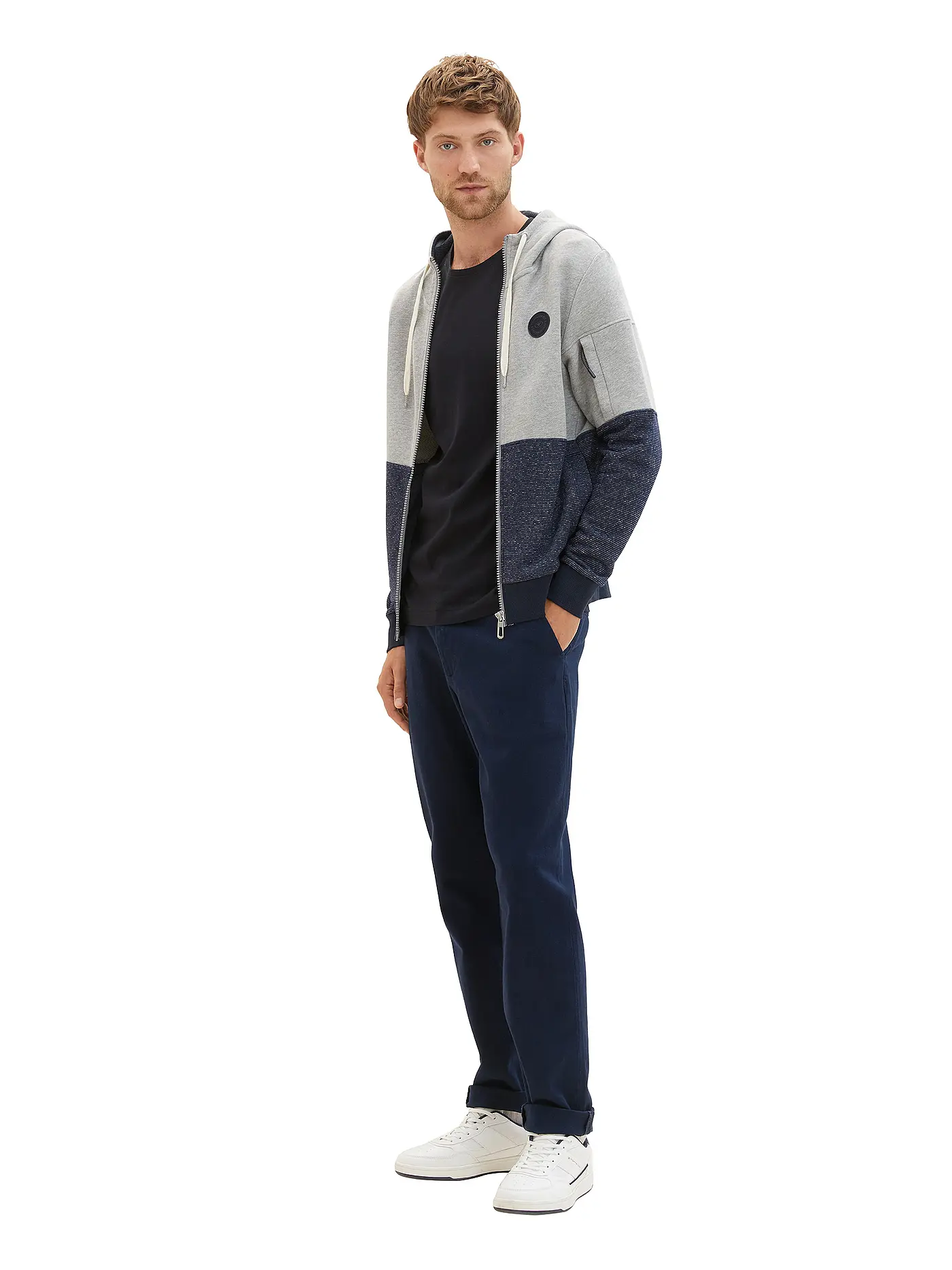 TOM TAILOR | Sweatjacke | grau