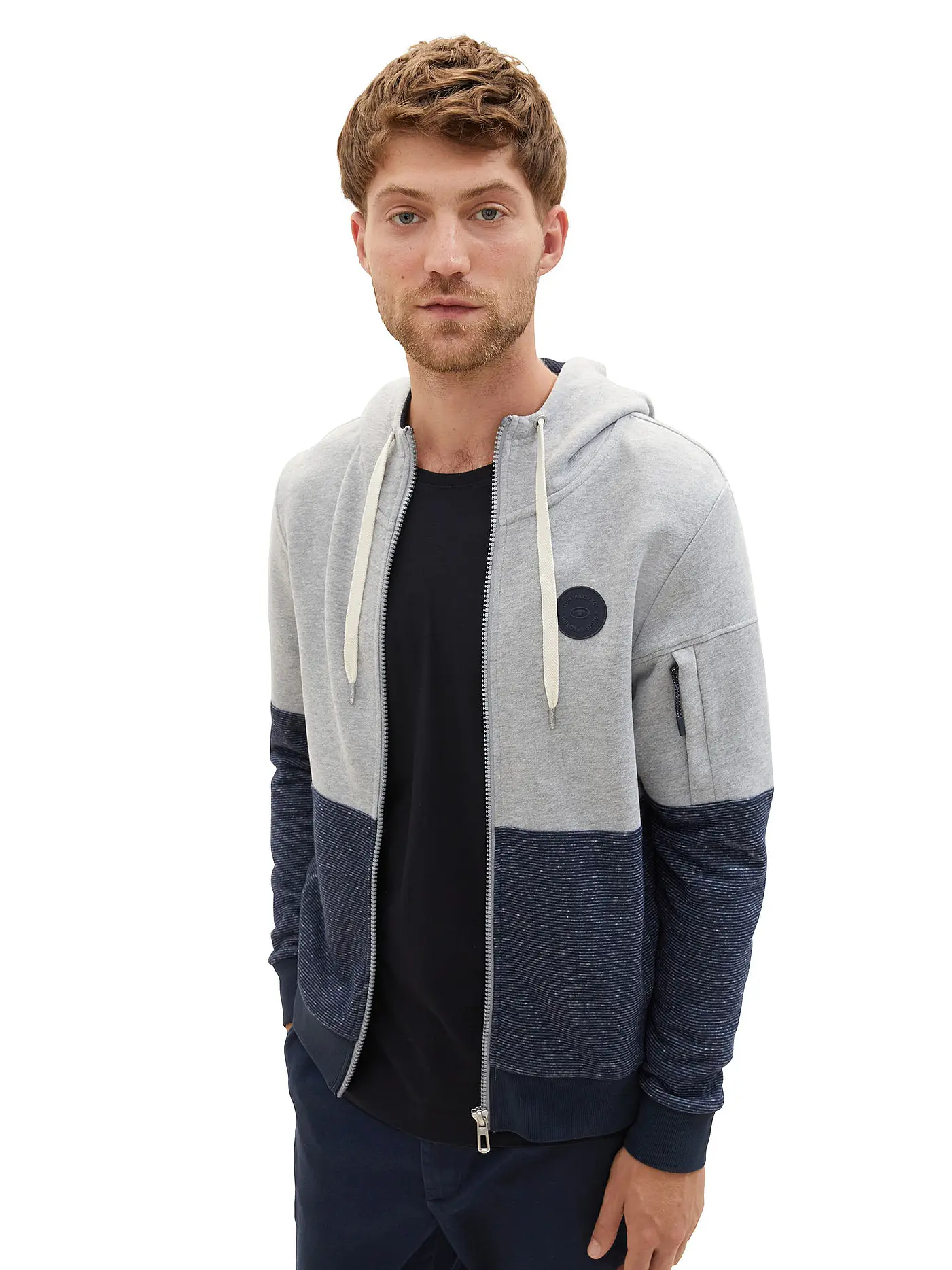 TOM TAILOR | Sweatjacke | grau