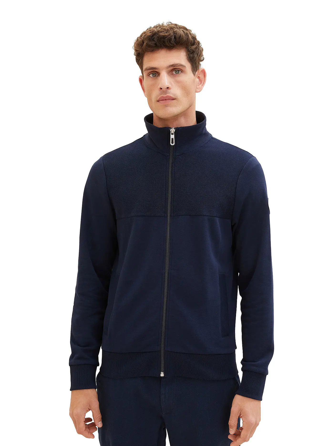 TOM TAILOR | Sweatjacke | blau