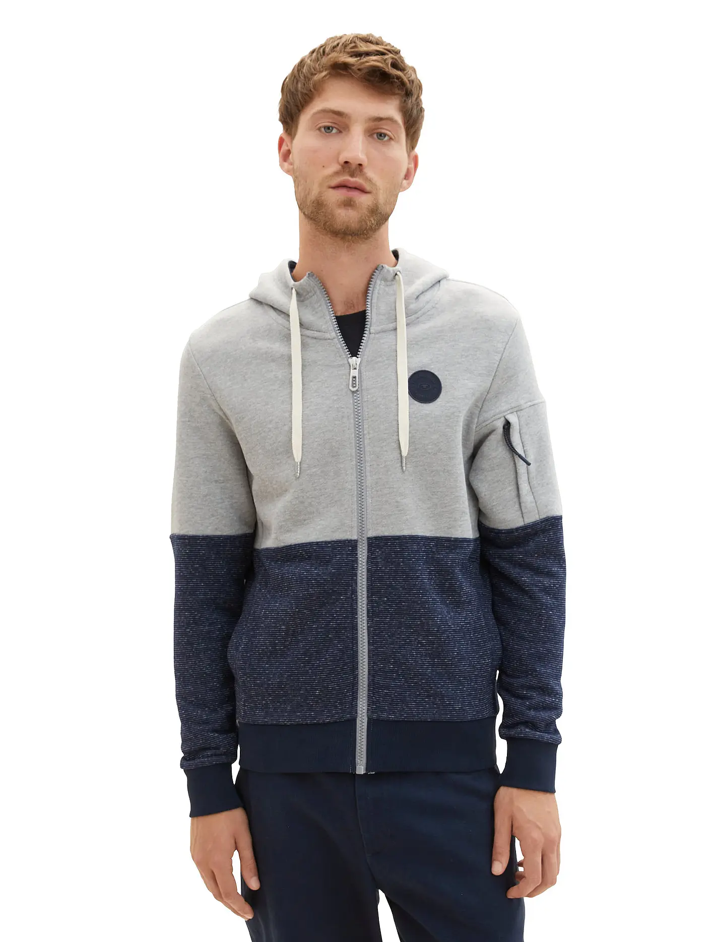 TOM TAILOR | Sweatjacke | grau