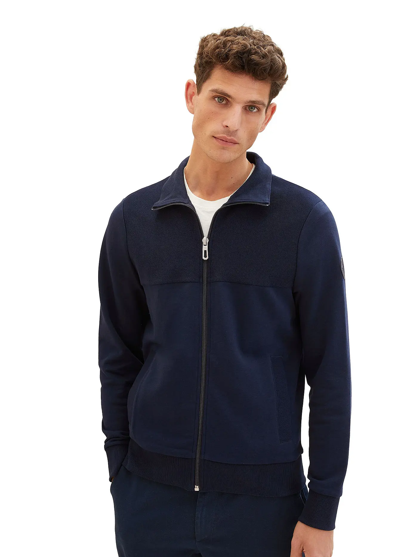 TOM TAILOR | Sweatjacke | blau