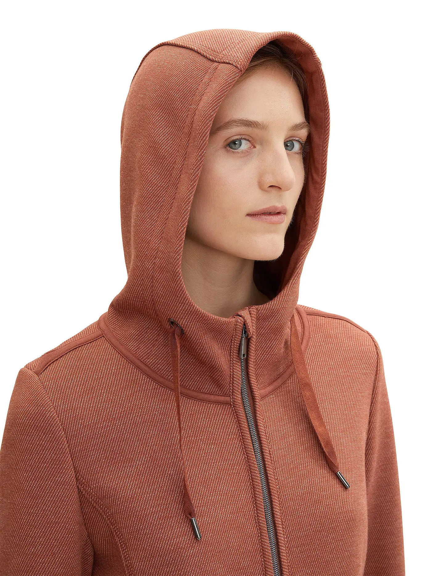 TOM TAILOR | Sweatjacke | braun