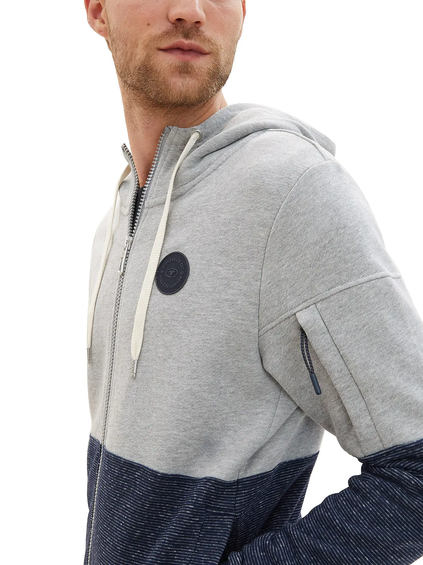TOM TAILOR | Sweatjacke | grau