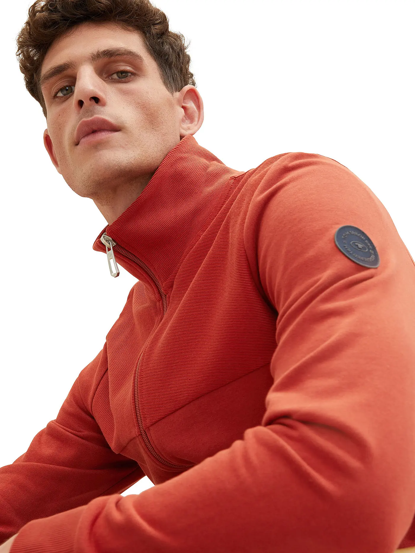 TOM TAILOR | Sweatjacke | rot