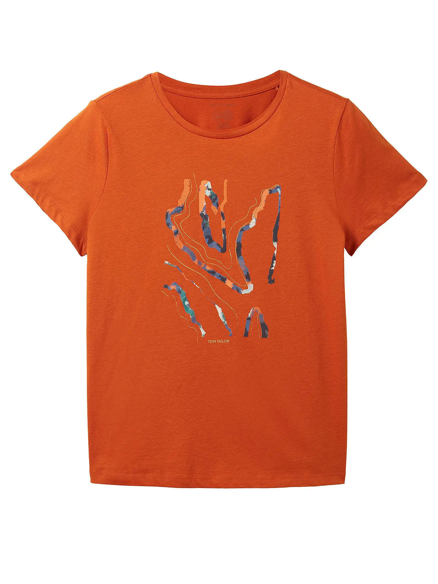 TOM TAILOR | T-Shirt | orange