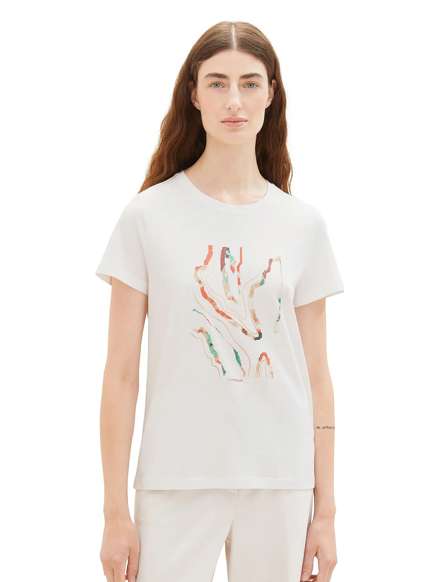 TOM TAILOR | T-Shirt | creme