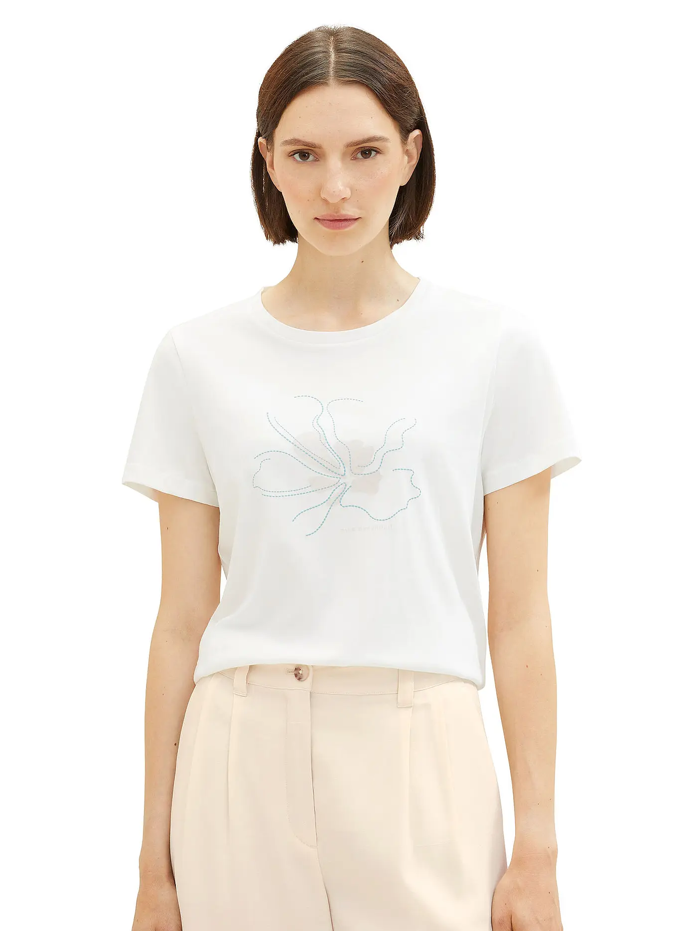 TOM TAILOR | T-Shirt | weiss