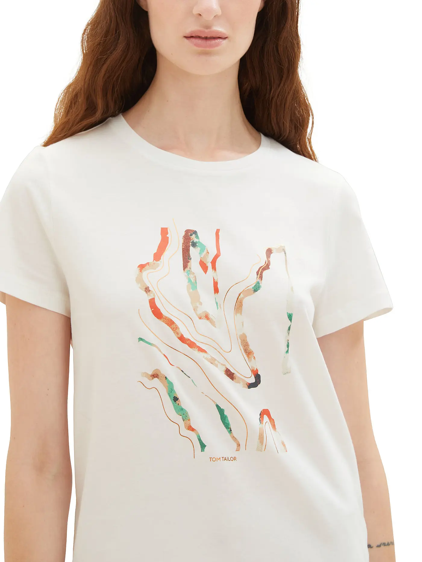 TOM TAILOR | T-Shirt | creme