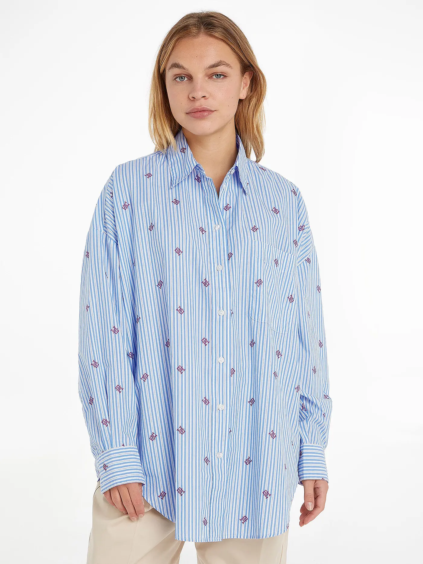 TOMMY HILFIGER | Bluse | hellblau