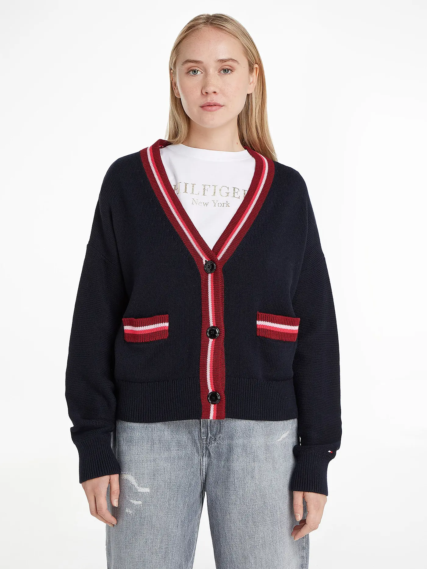TOMMY HILFIGER | Cardigan | dunkelblau