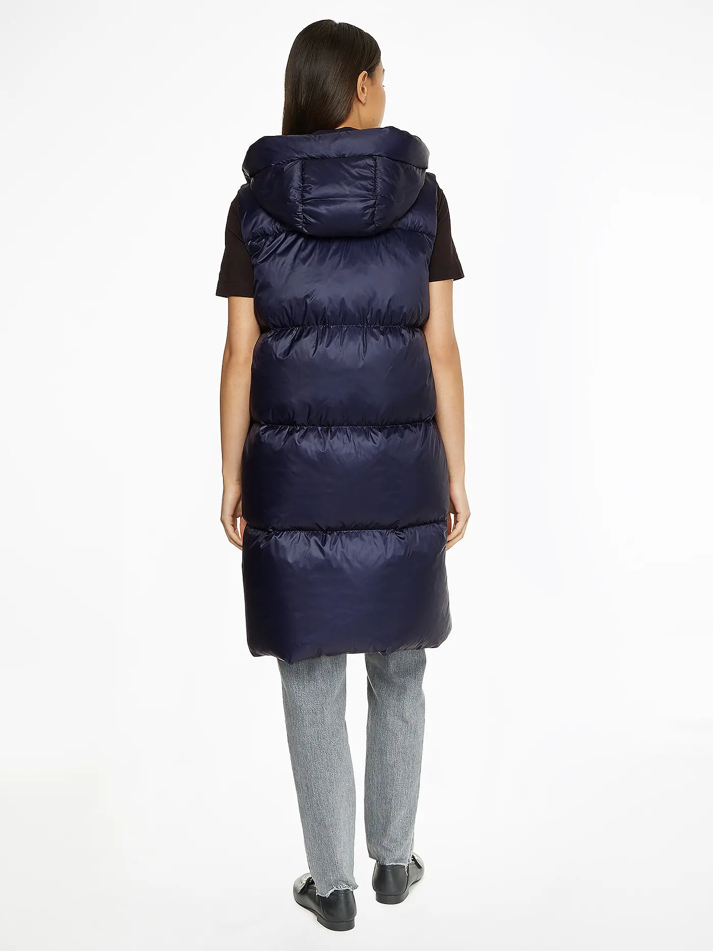 TOMMY HILFIGER | Daunensteppgilet | dunkelblau