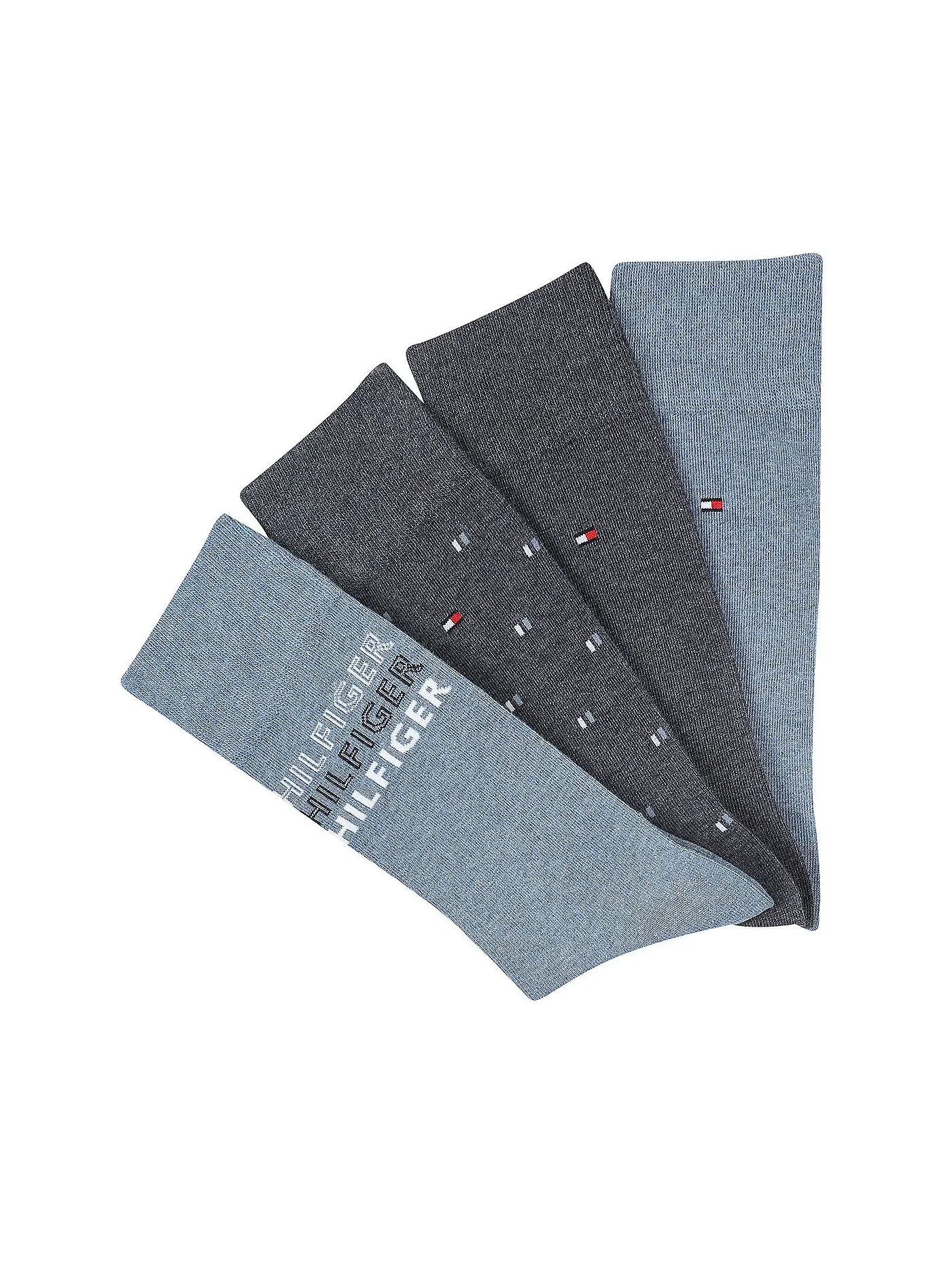 TOMMY HILFIGER | Geschenkbox Socken 4-er Pkg. jeans melange | blau