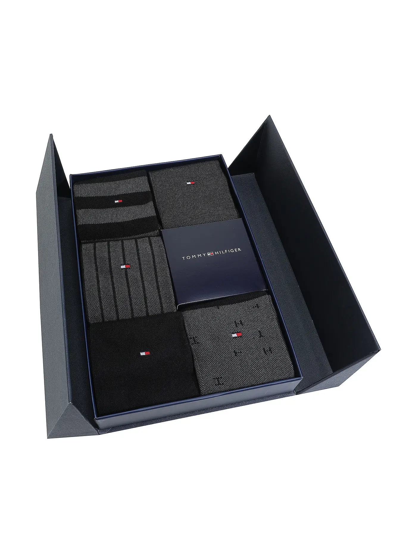 TOMMY HILFIGER | Geschenkbox Socken 5-er Pkg. black  | schwarz