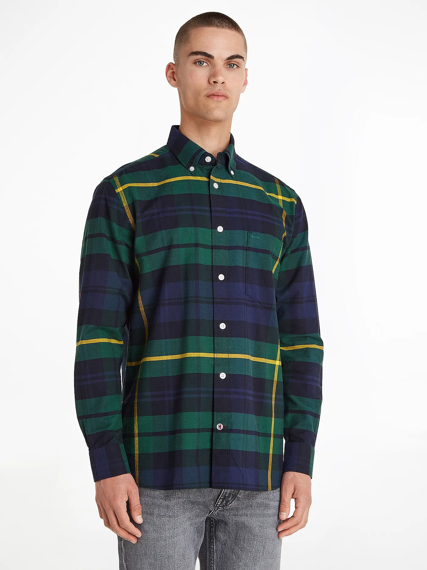 TOMMY HILFIGER | Hemd Casual Fit  | blau