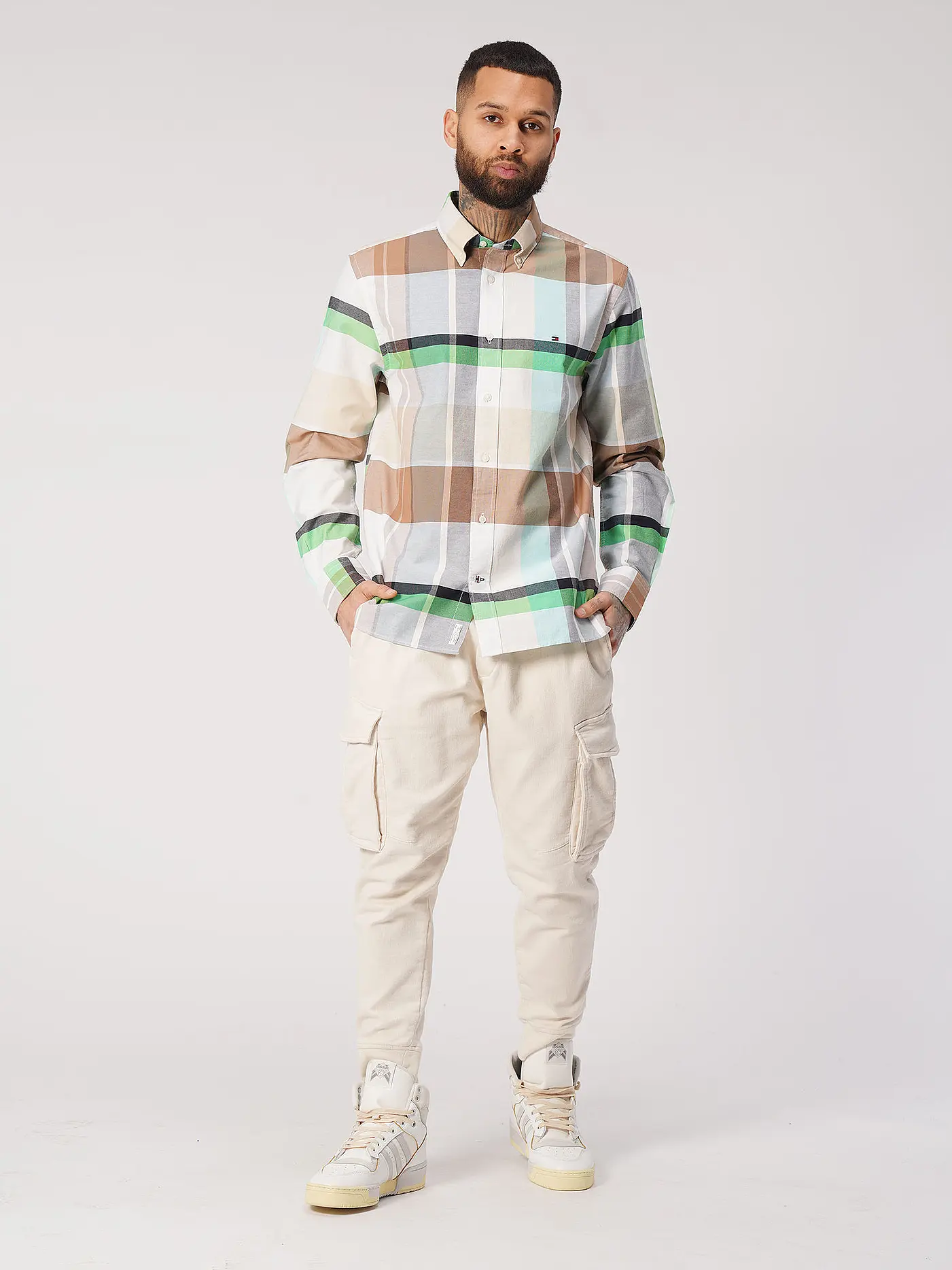 TOMMY HILFIGER | Hemd Slim Fit  | grün