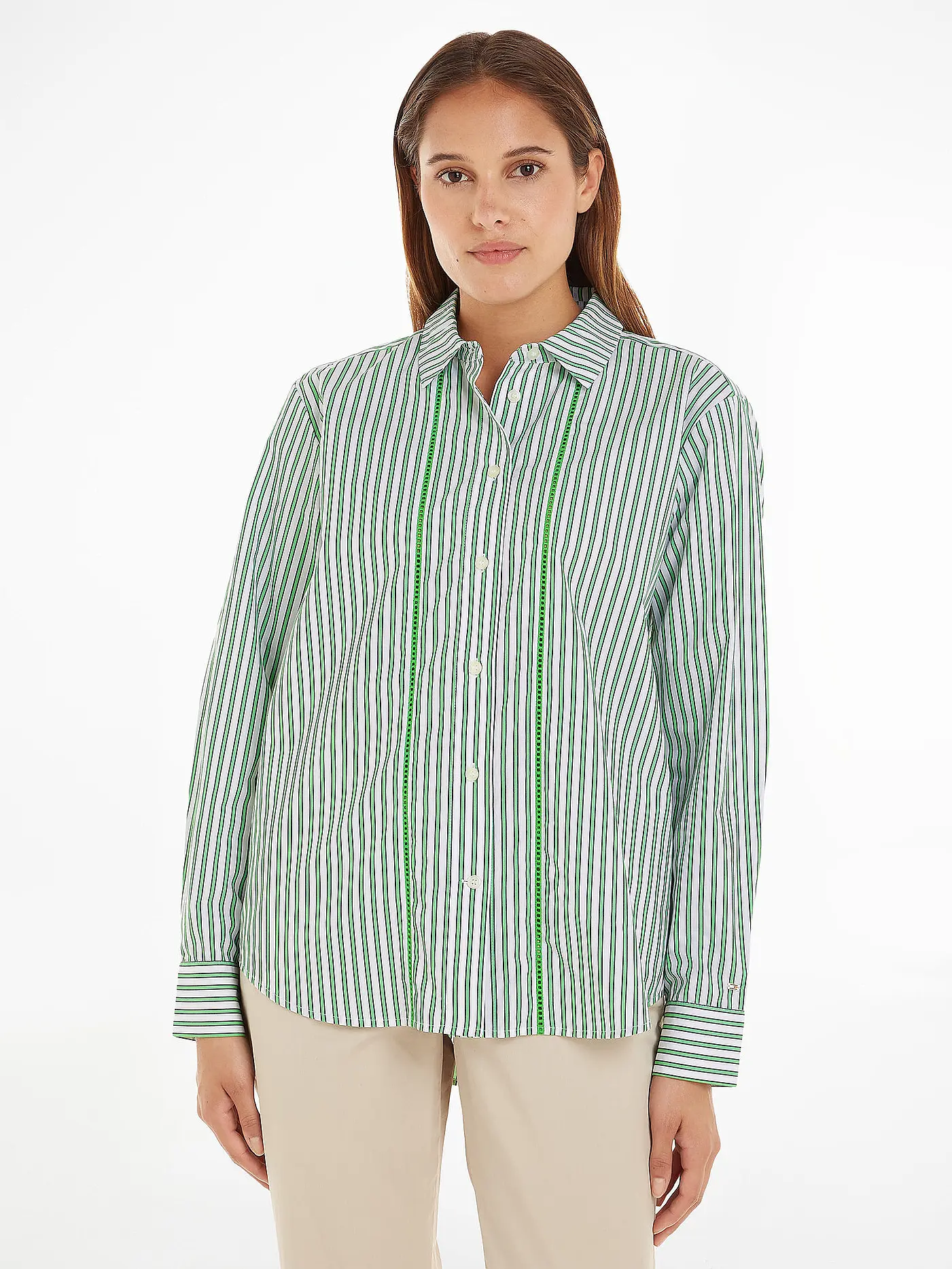 TOMMY HILFIGER | Hemdbluse | grün