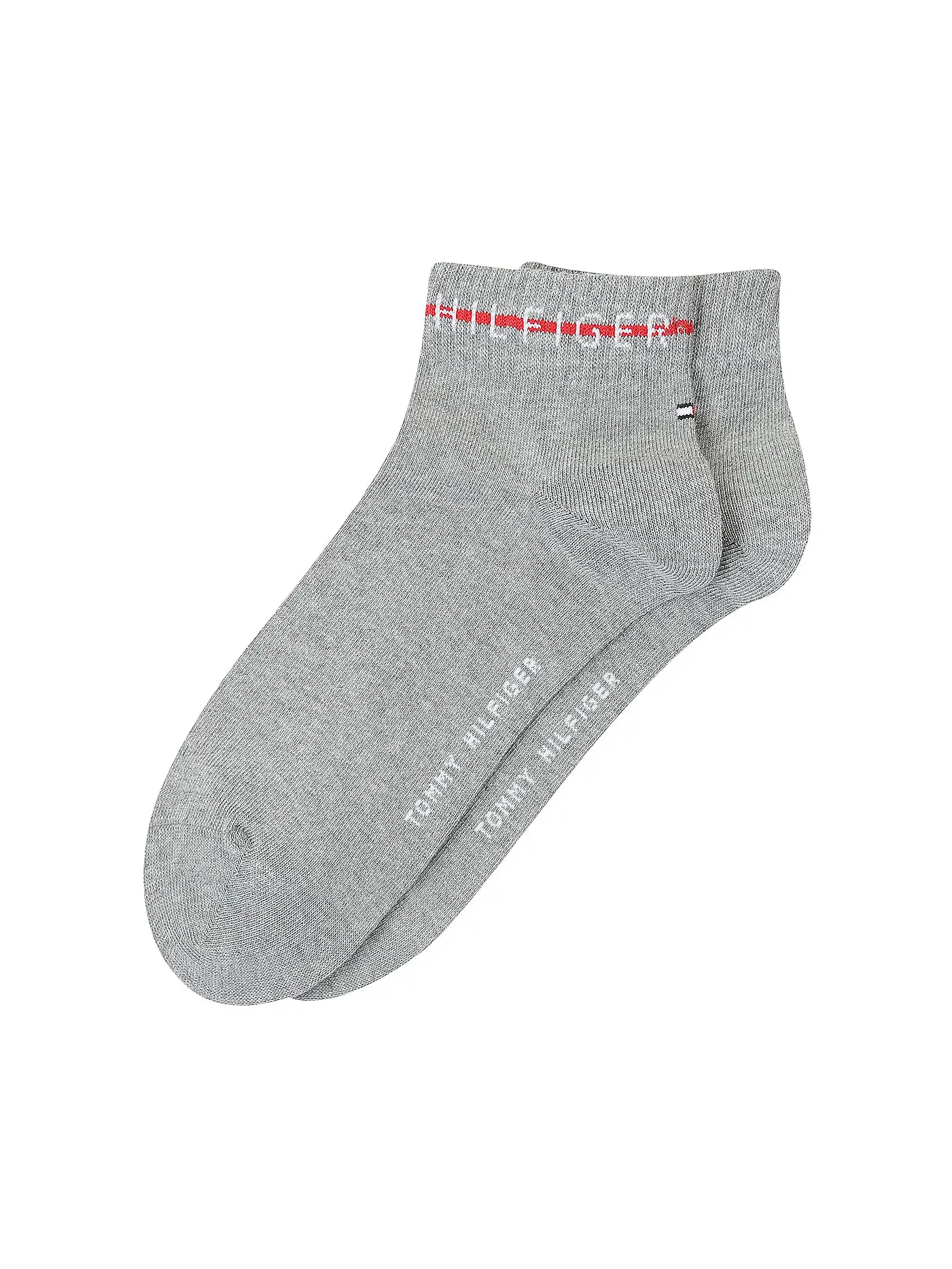 TOMMY HILFIGER | Herren Socken 2er Pkg mid grey melange | grau