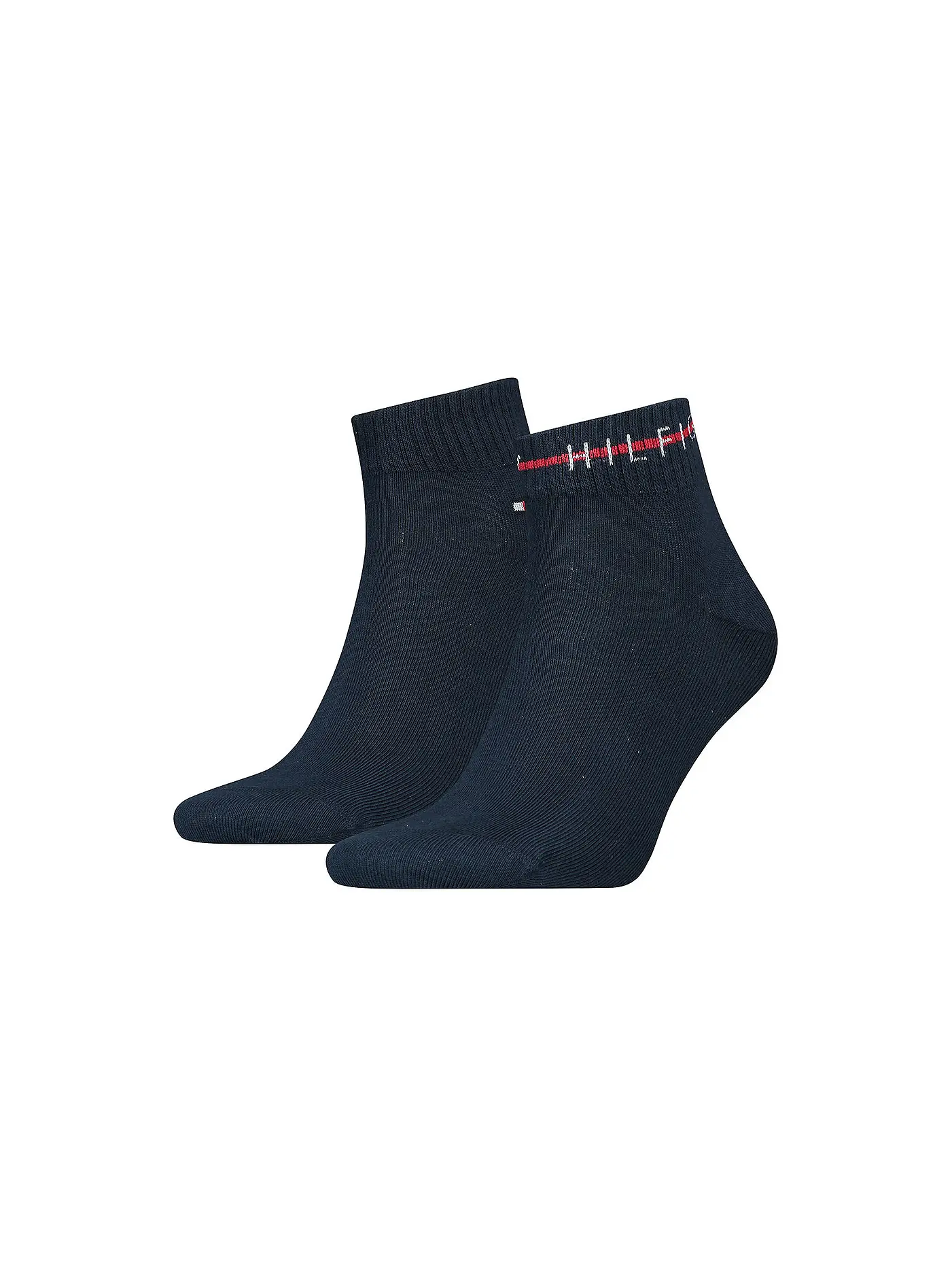 TOMMY HILFIGER | Herren Socken 2er Pkg mid grey melange | dunkelblau