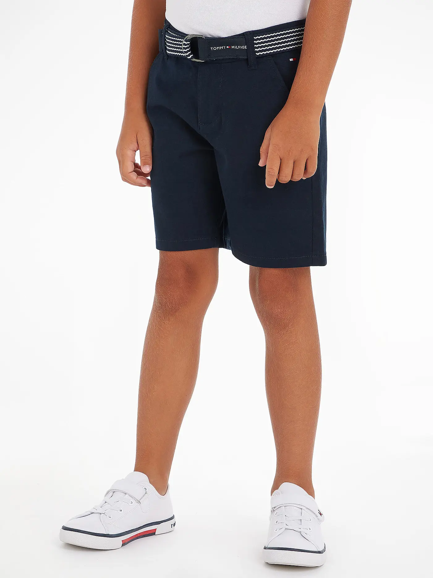 TOMMY HILFIGER | Jungen Chino Shorts ESSENTIAL | dunkelblau