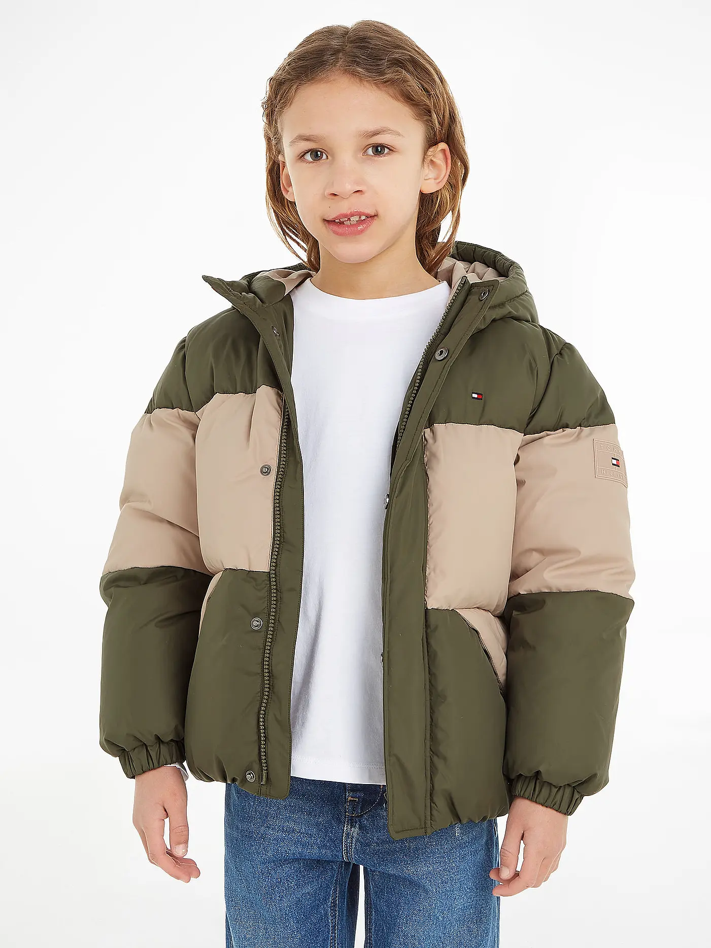 TOMMY HILFIGER | Jungen Daunenjacke | olive