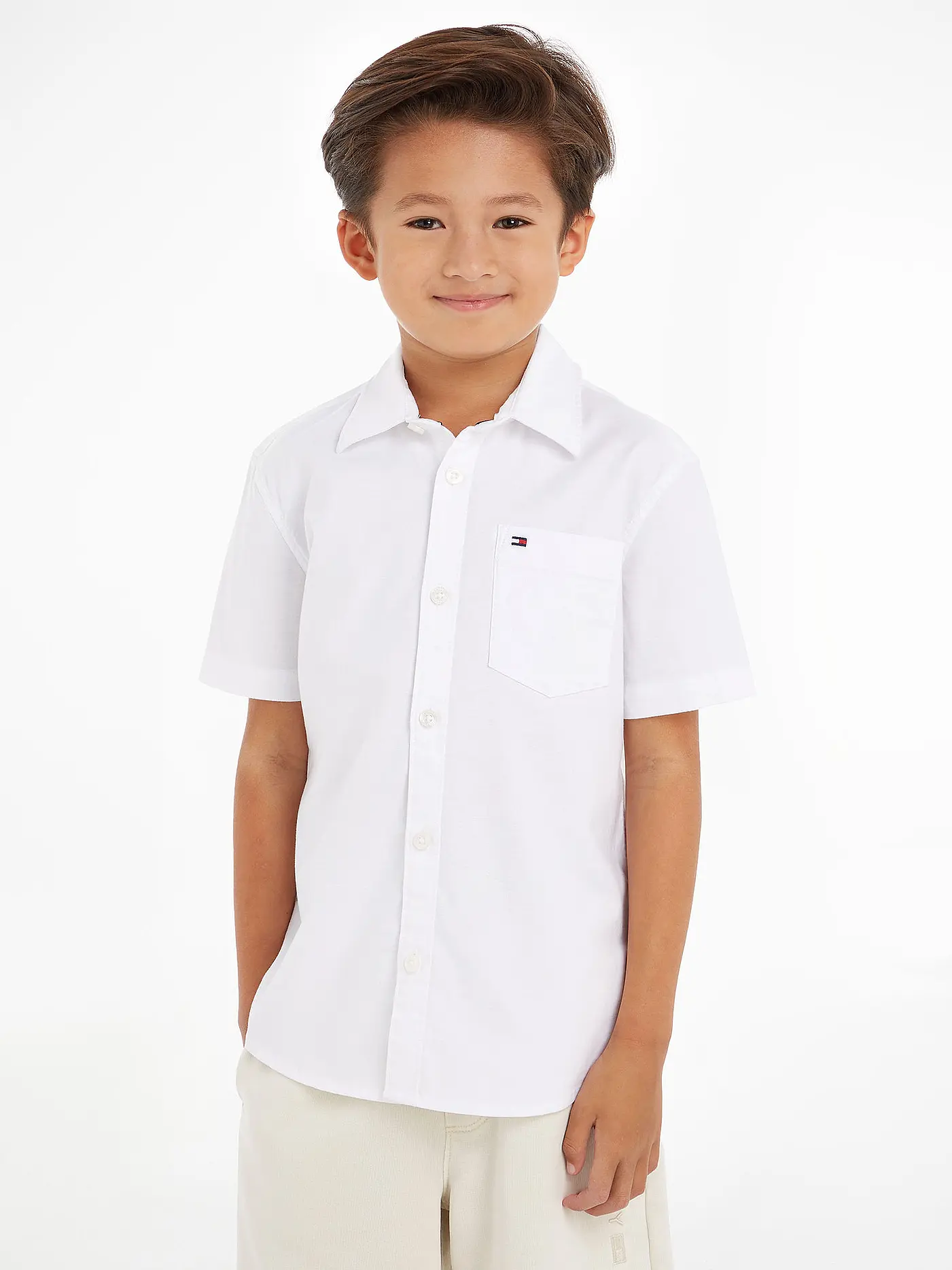 TOMMY HILFIGER | Jungen Hemd Regular Fit  | weiss