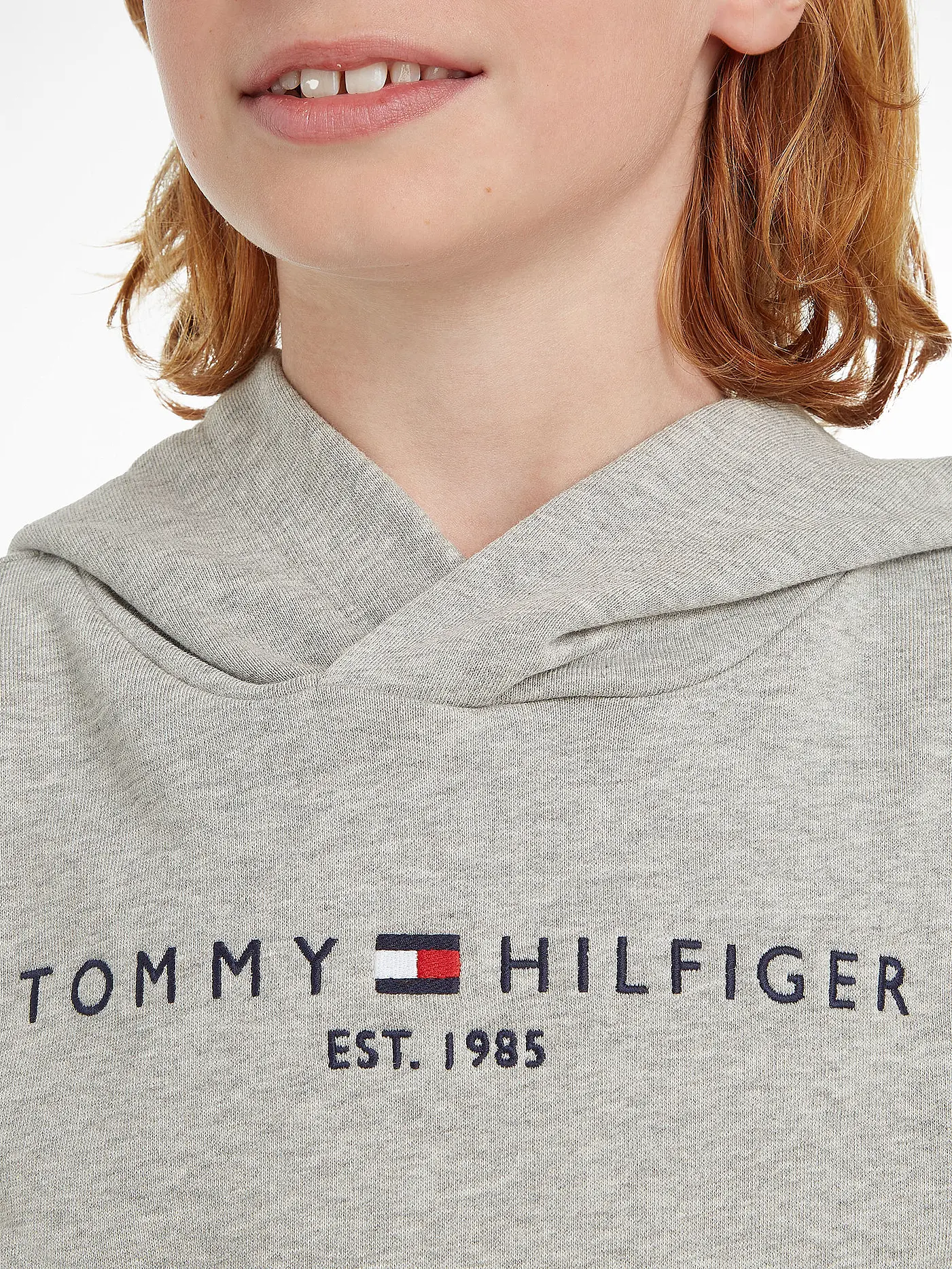 TOMMY HILFIGER | Jungen Kapuzensweater - Hoodie | grau