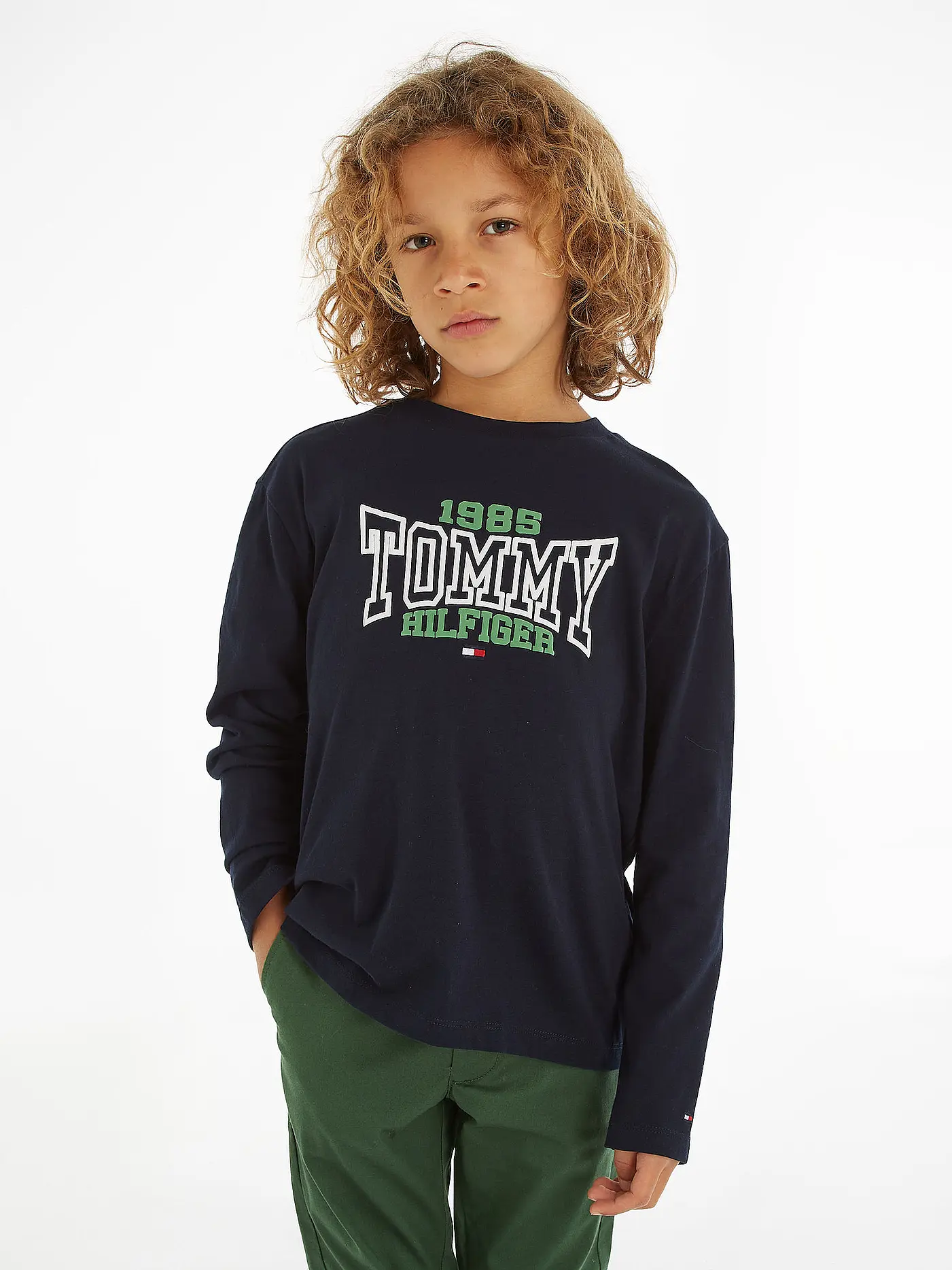 TOMMY HILFIGER | Jungen Langarmshirt | dunkelblau