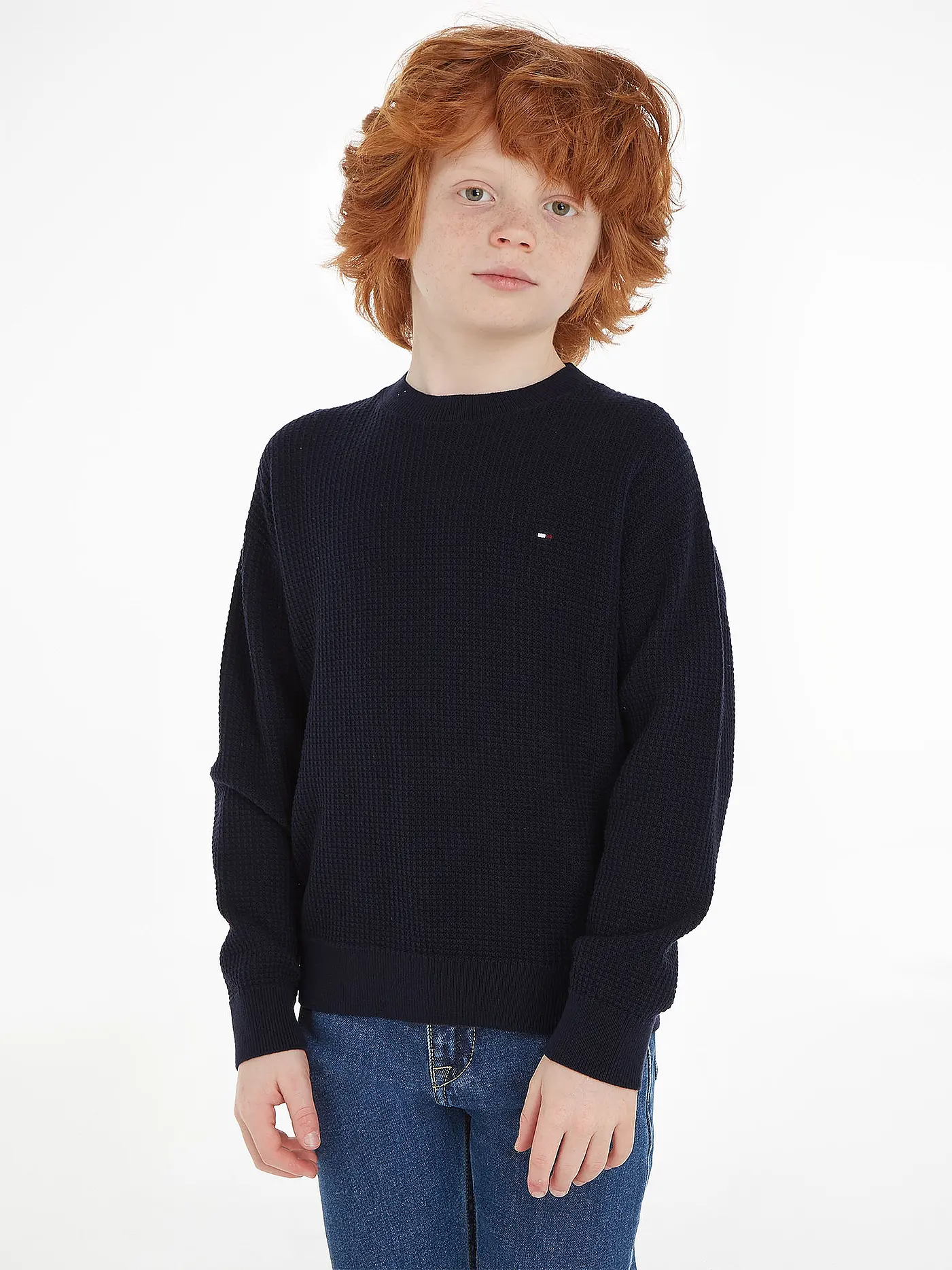 TOMMY HILFIGER | Jungen Pullover | dunkelblau