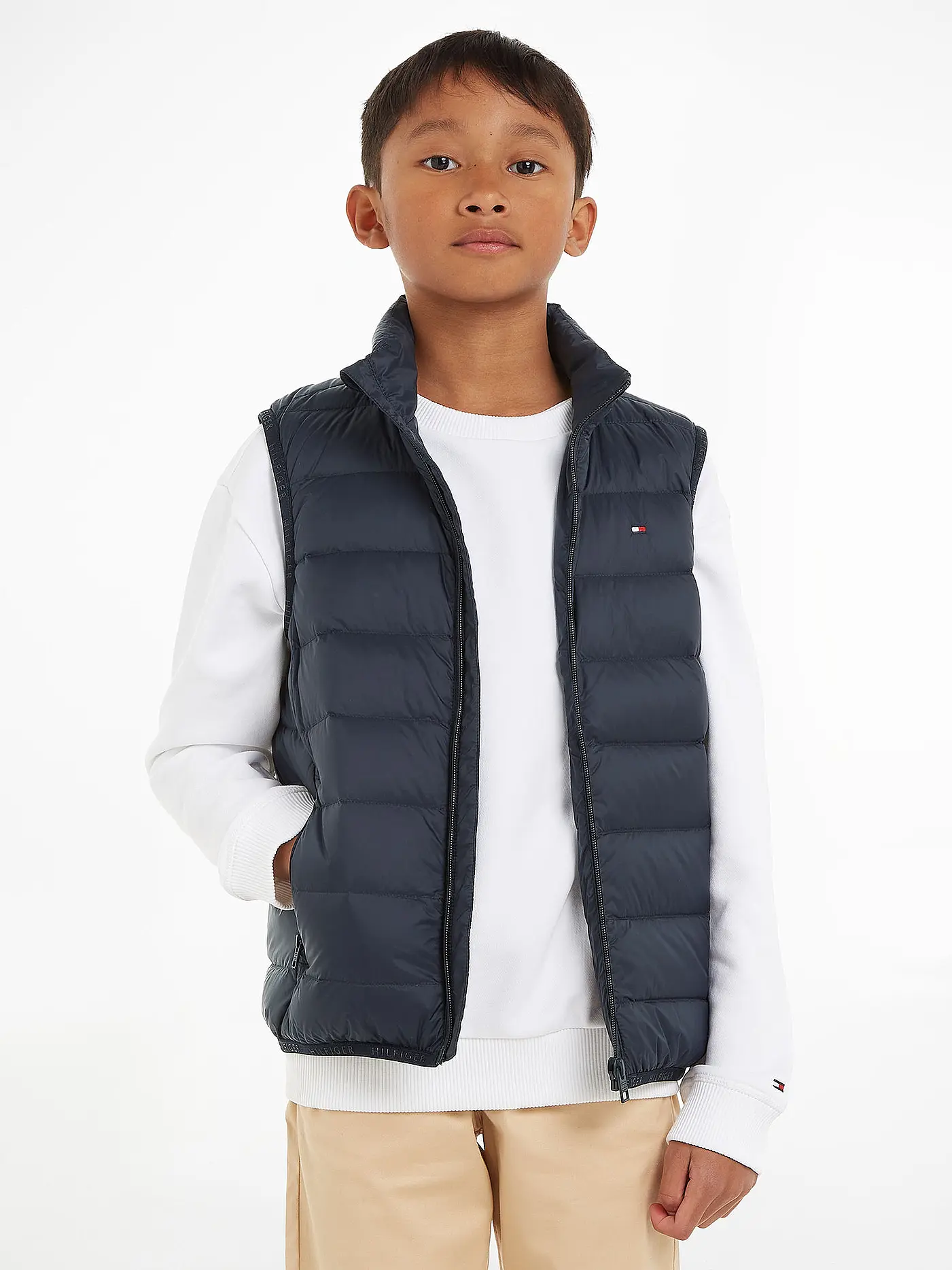 TOMMY HILFIGER | Jungen Steppgilet | dunkelblau