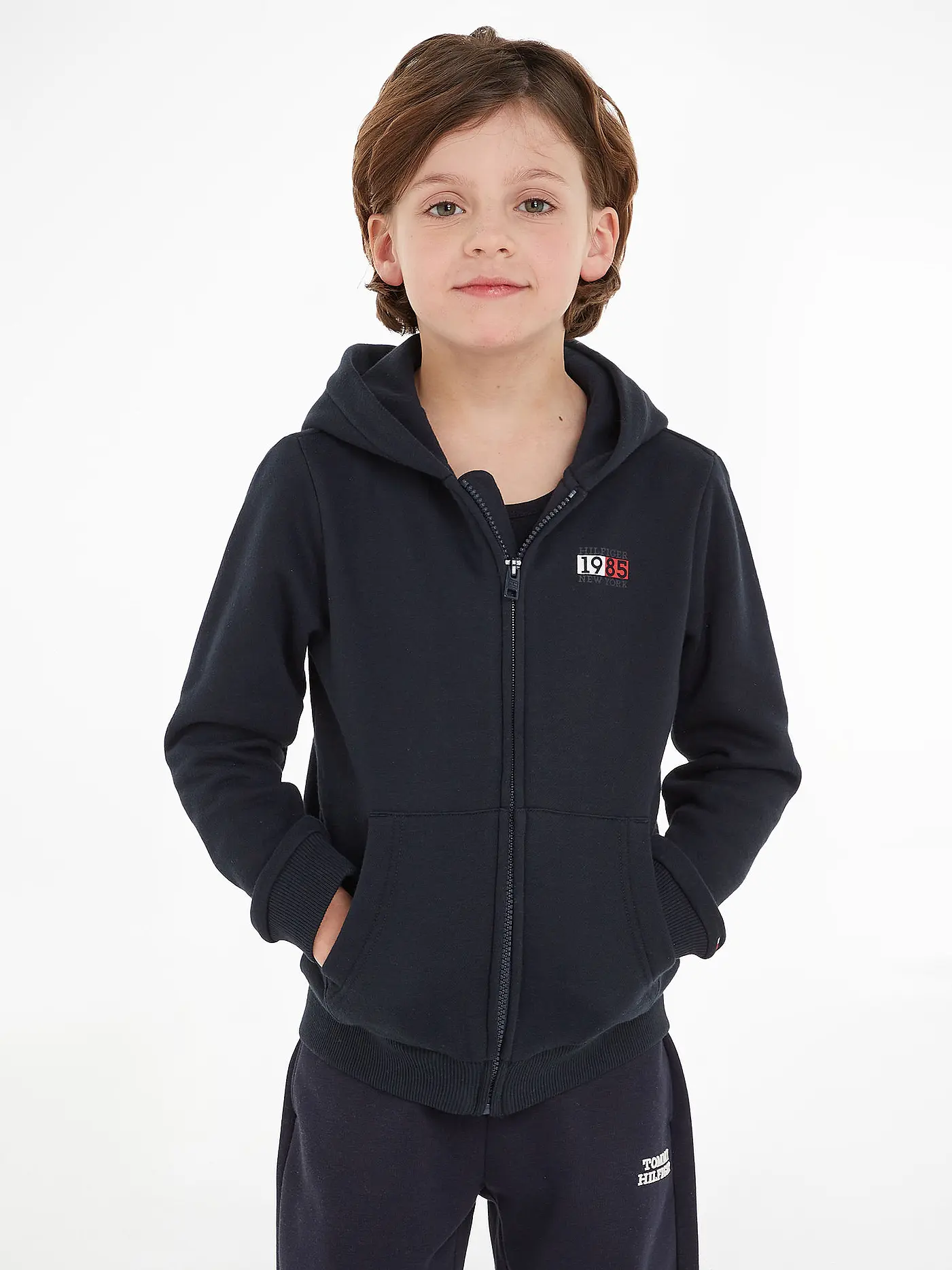 TOMMY HILFIGER | Jungen Sweatjacke | dunkelblau