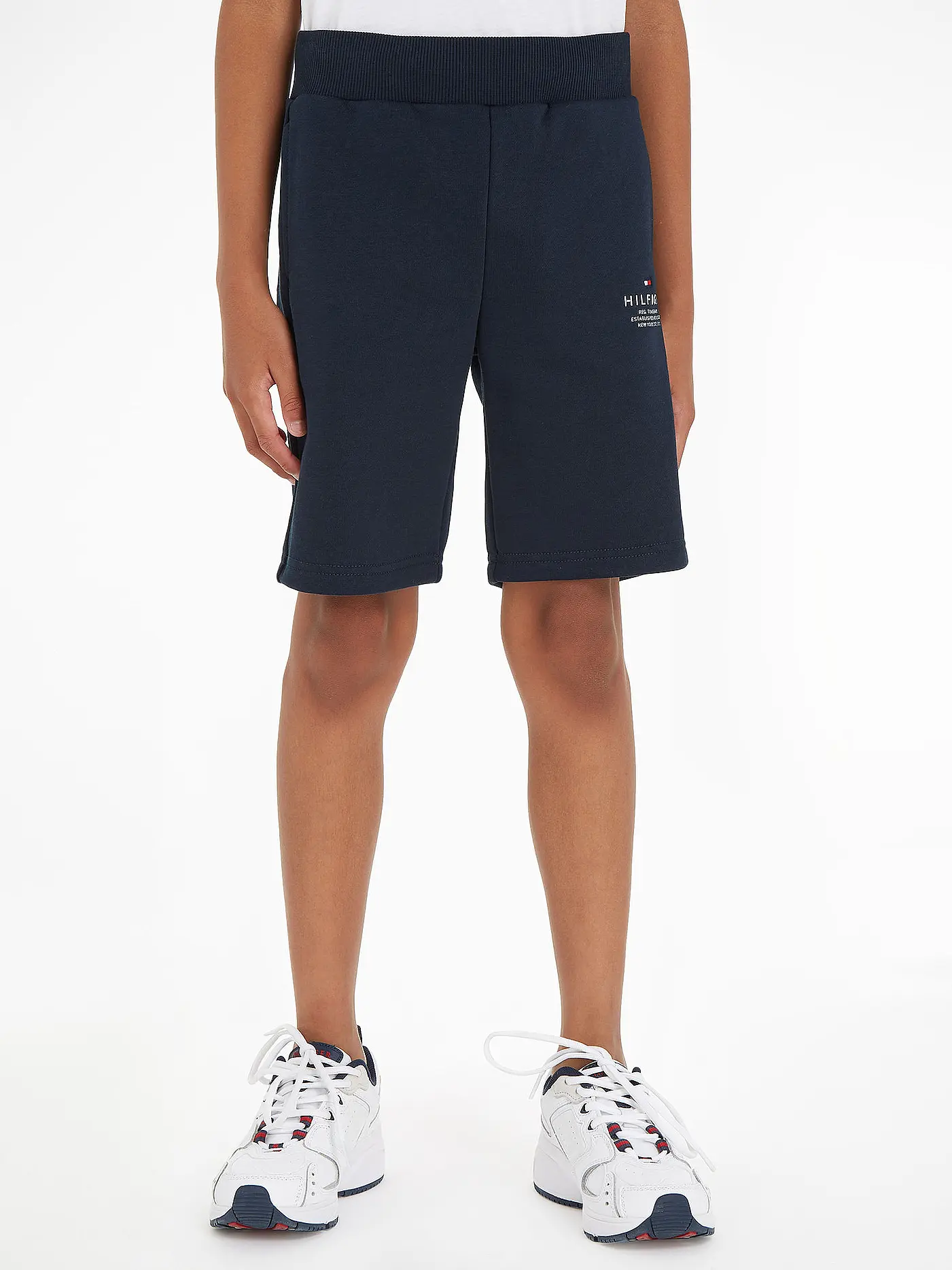 TOMMY HILFIGER | Jungen Sweatshorts | dunkelblau