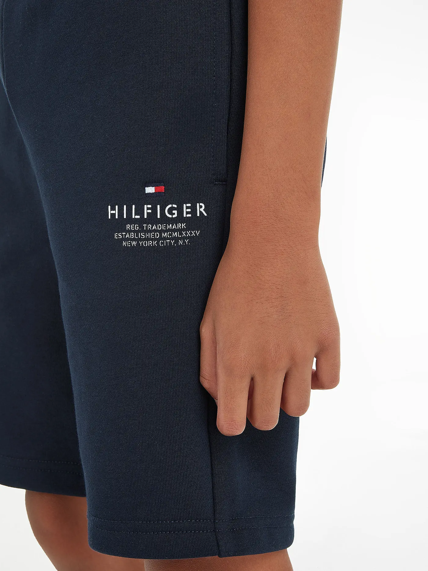 TOMMY HILFIGER | Jungen Sweatshorts | dunkelblau